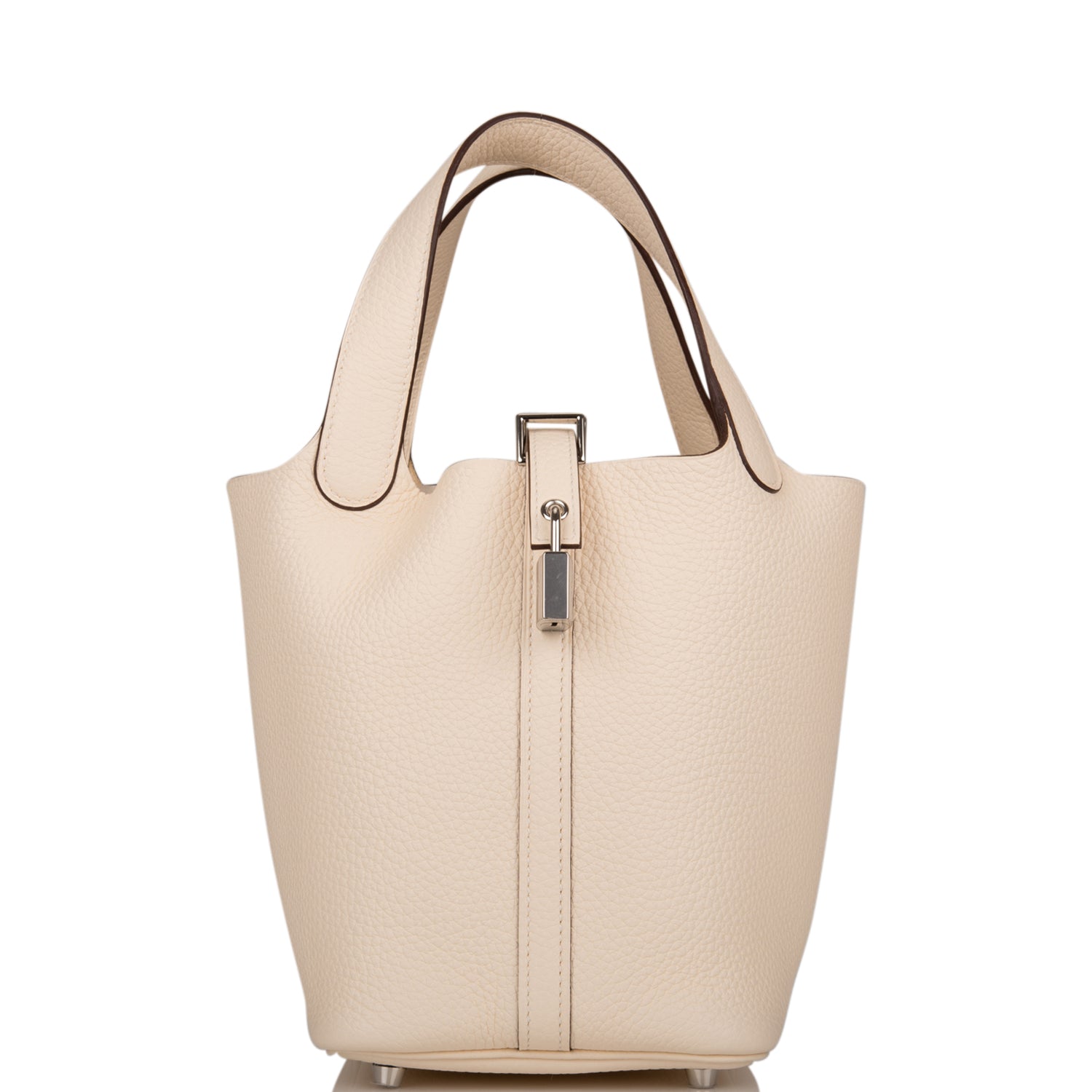 Hermes Picotin Nata Clemence Palladium Hardware Handbag Travel Bag Hardware 1