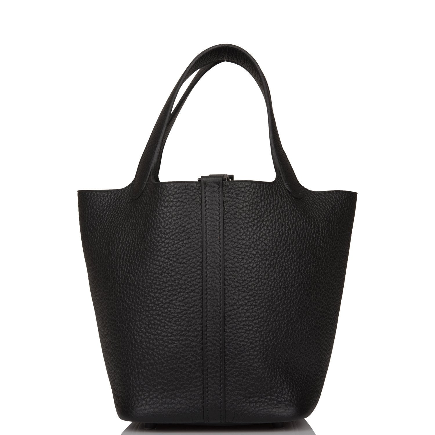 Hermes Monochrome Picotin Clemence Hardware Handbag Black Travel Bag Hardware 1