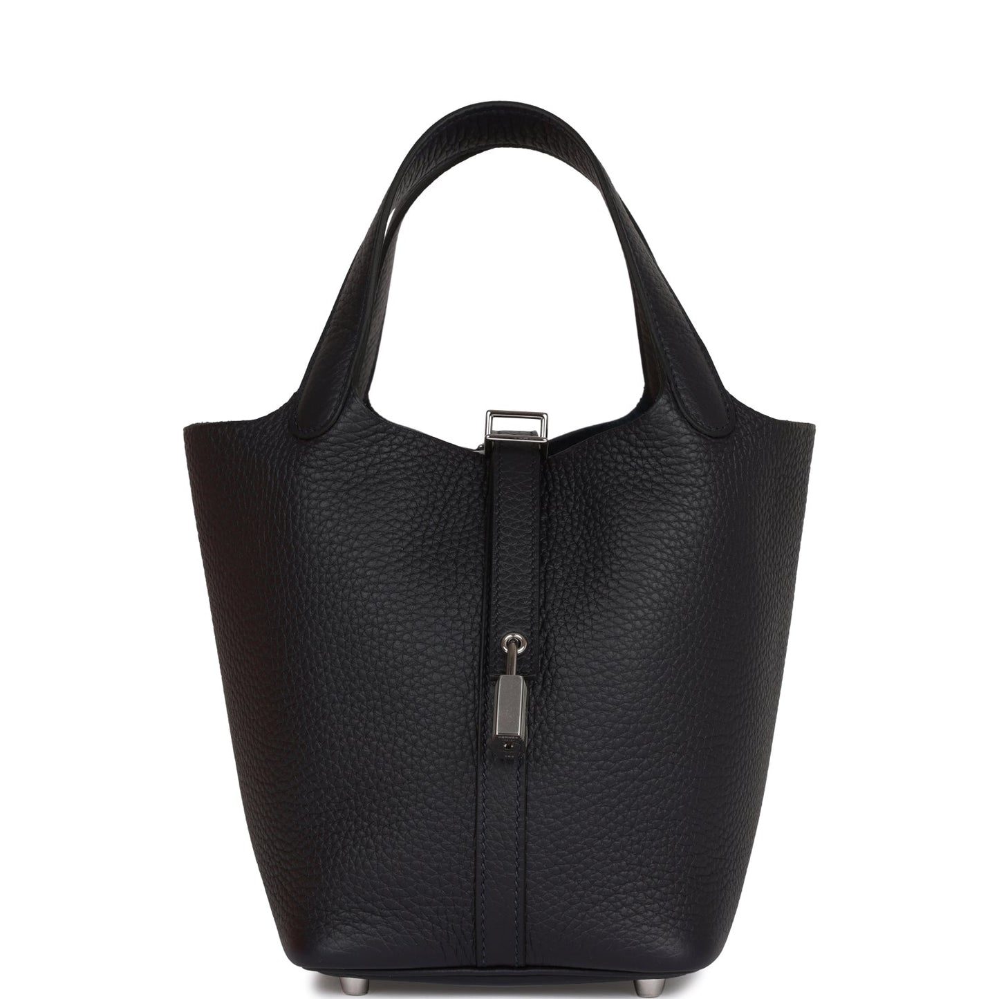 Hermes Picotin Lock Caban Clemence Palladium Hardware Handbag Travel Bag