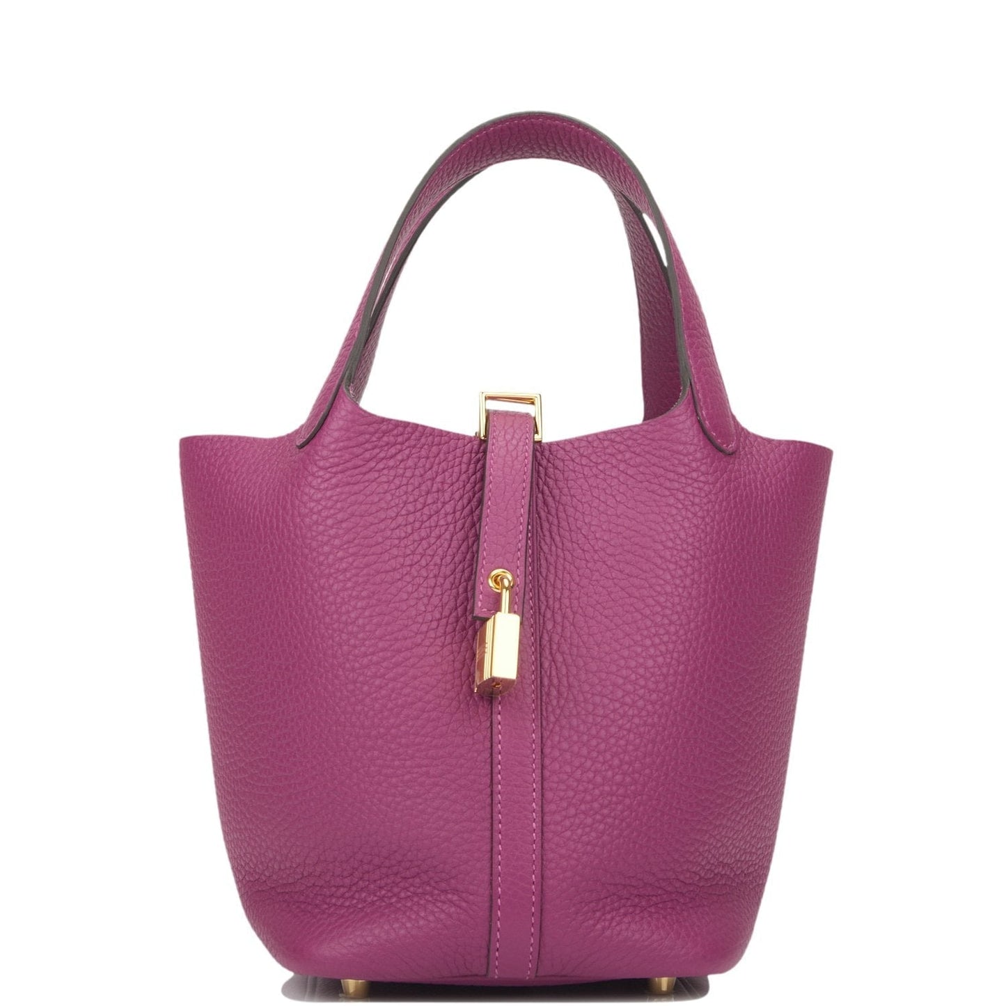 Hermes Picotin Lock Anemone Clemence Hardware Handbag Gold Travel Bag
