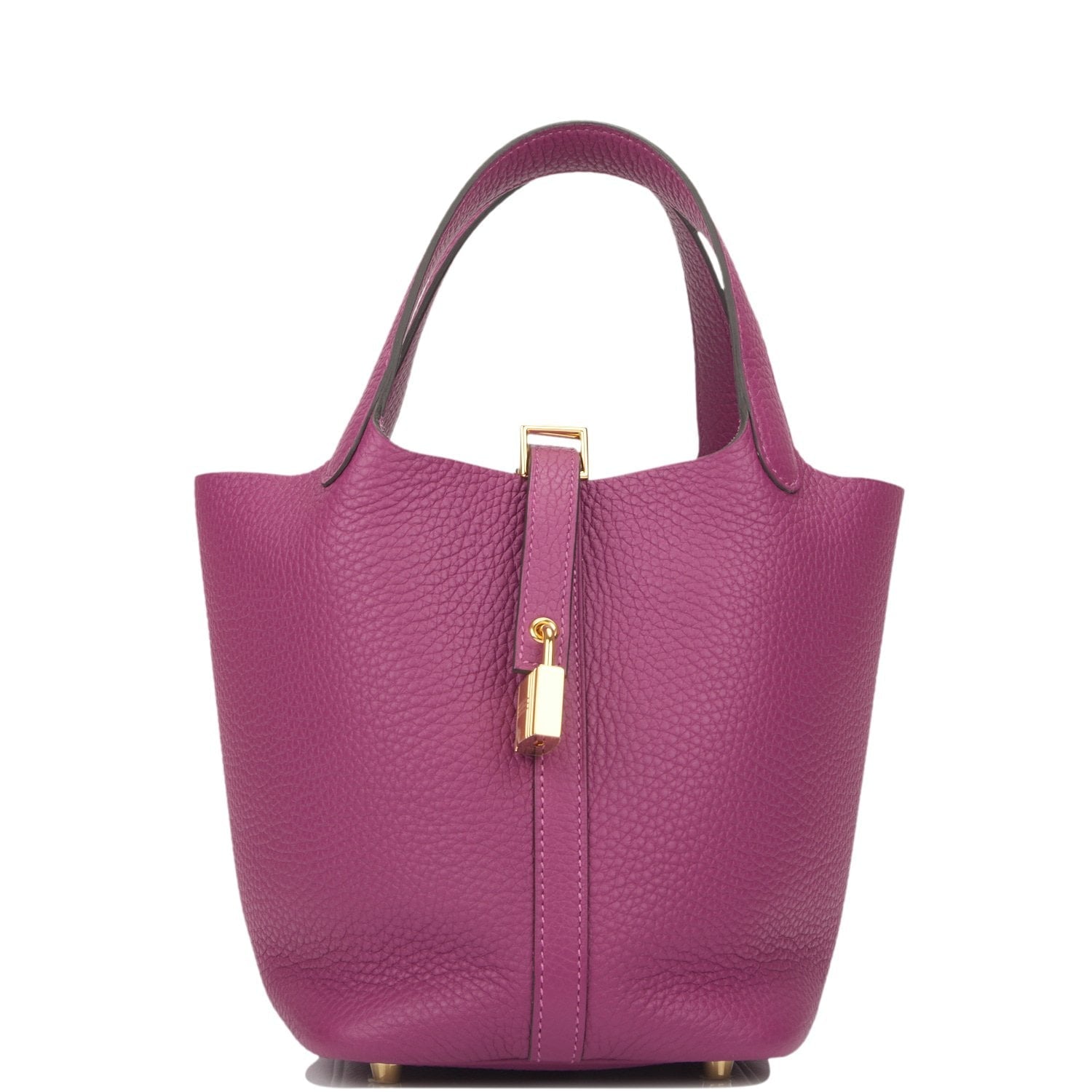 Hermes Picotin Lock Anemone Clemence Hardware Handbag Gold Travel Bag