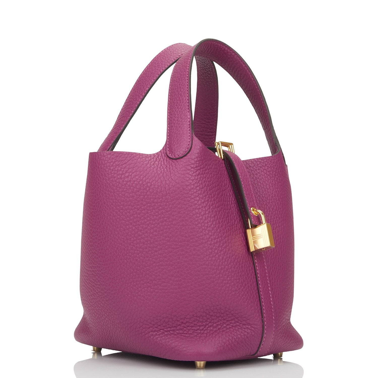 Hermes Picotin Lock Anemone Clemence Hardware Handbag Gold Travel Bag