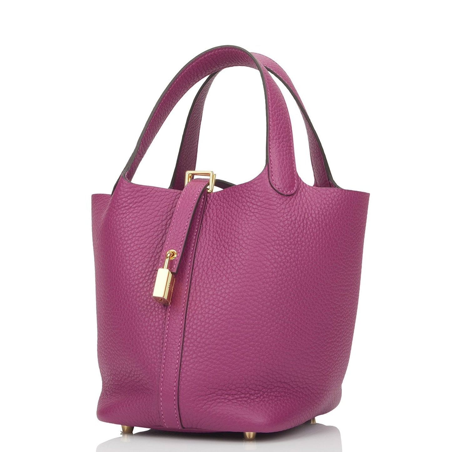 Hermes Picotin Lock Anemone Clemence Hardware Handbag Gold Travel Bag