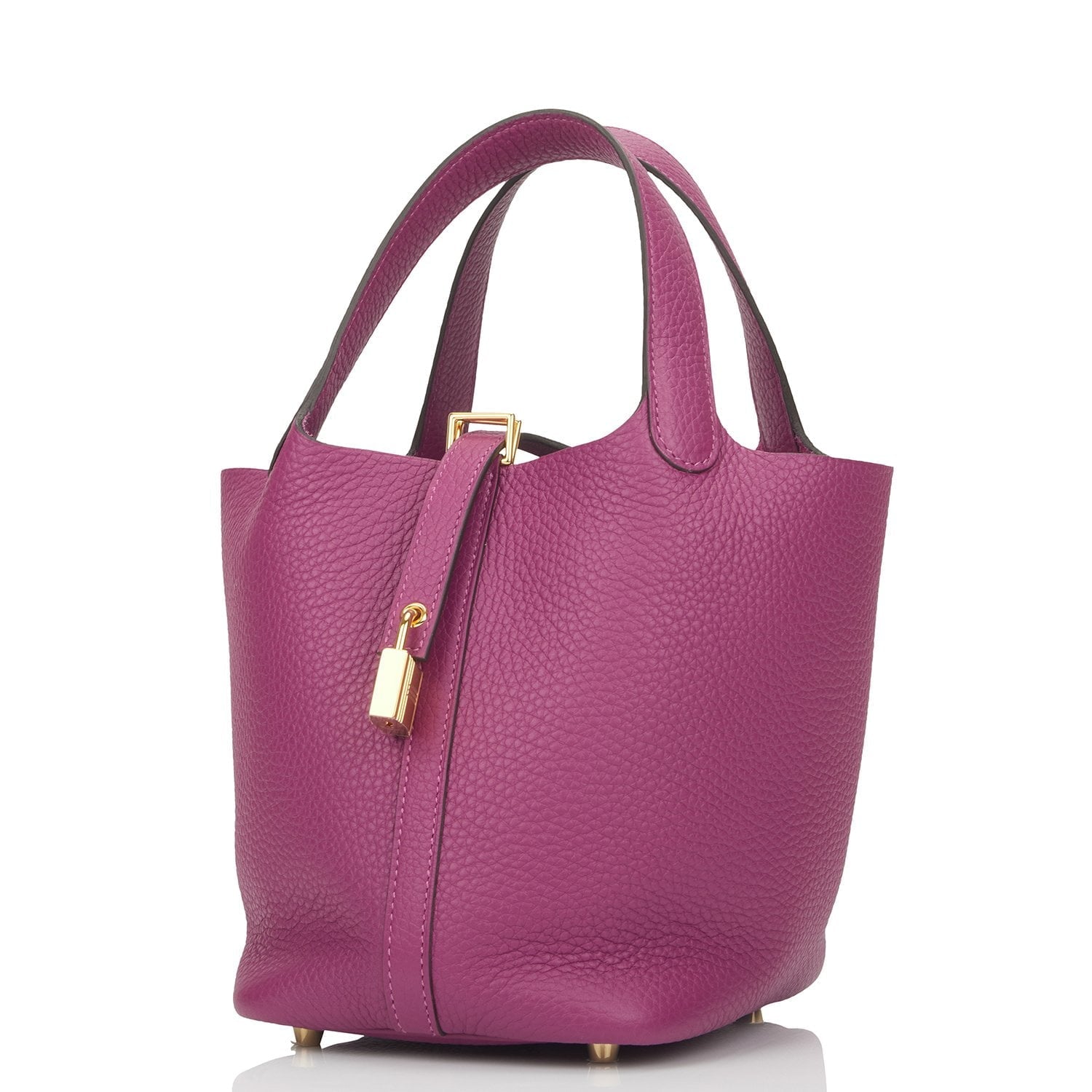 Hermes Picotin Lock Anemone Clemence Hardware Handbag Gold Travel Bag
