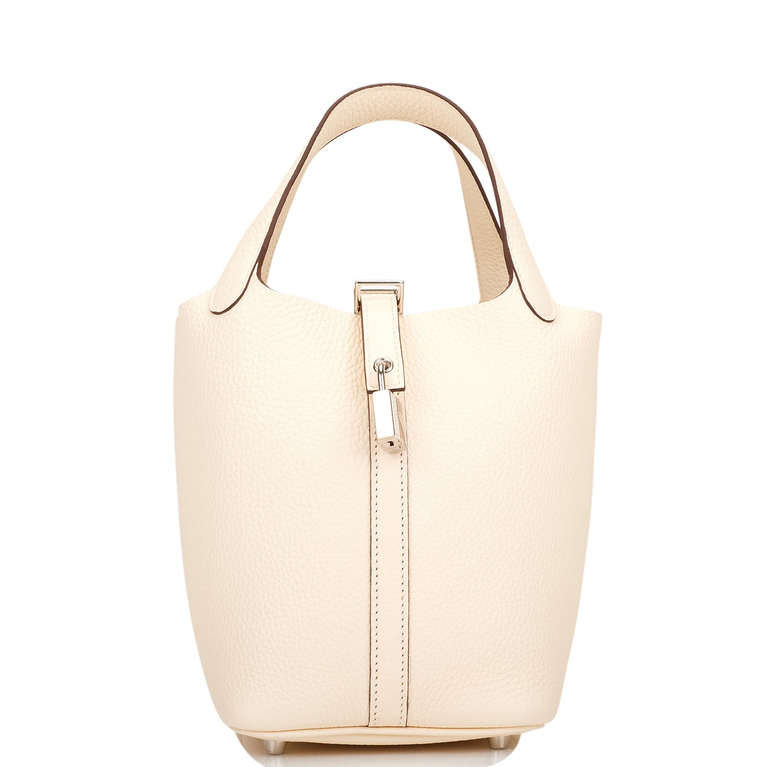 Hermes Picotin Nata Clemence Palladium Hardware Handbag Travel Bag