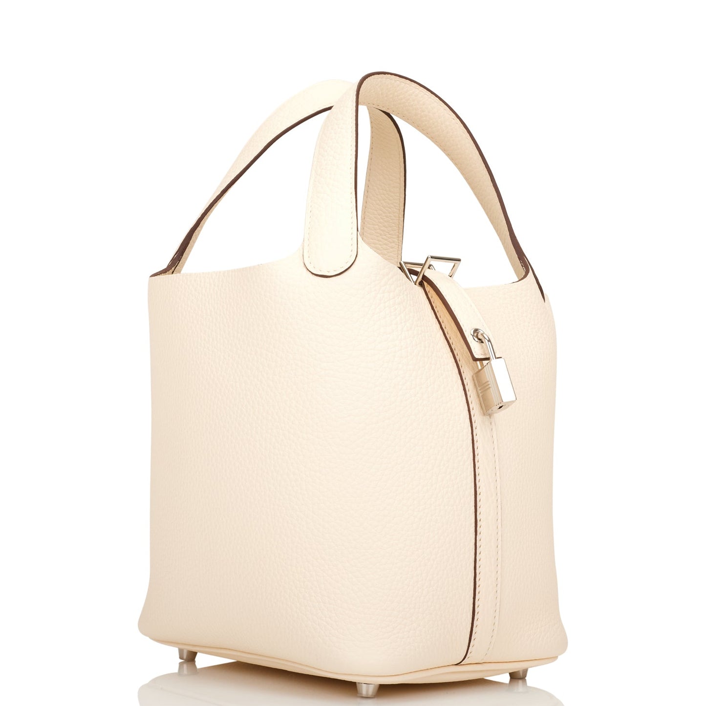 Hermes Picotin Nata Clemence Palladium Hardware Handbag Travel Bag
