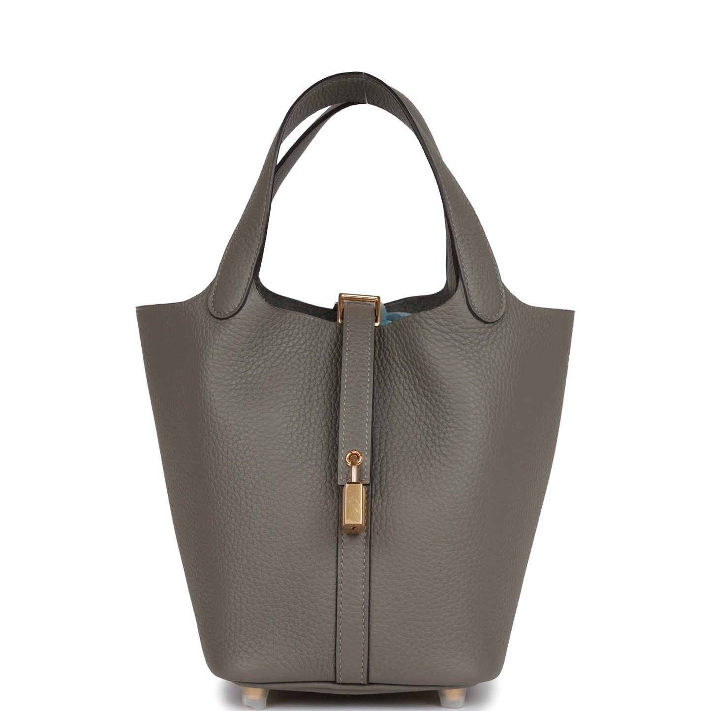 Hermes Picotin Lock Gris Meyer Clemence Hardware Handbag Gold Travel Bag Hardware 2