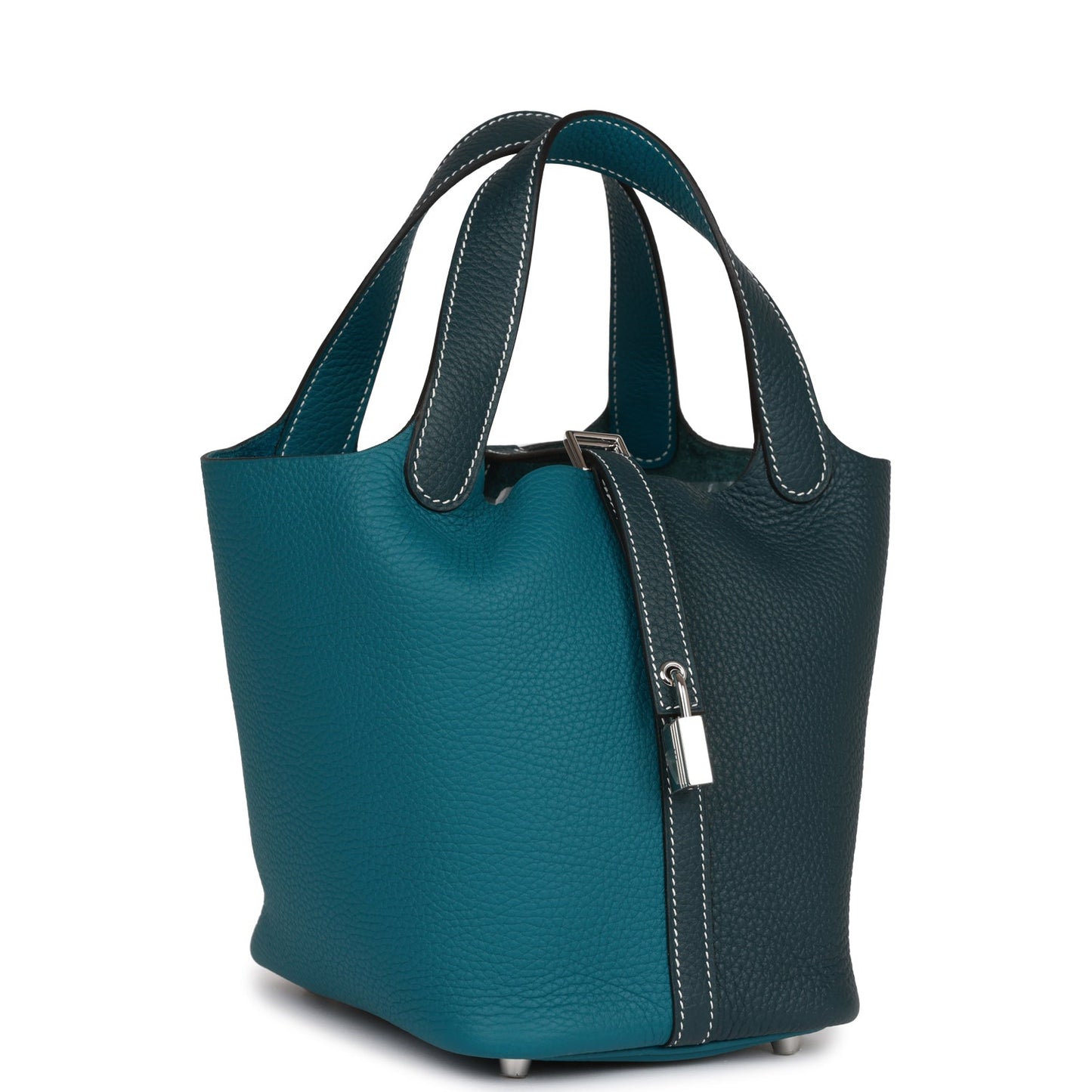 Hermes Picotin Lock Cas Ue Vert Cypress And Travel Bag