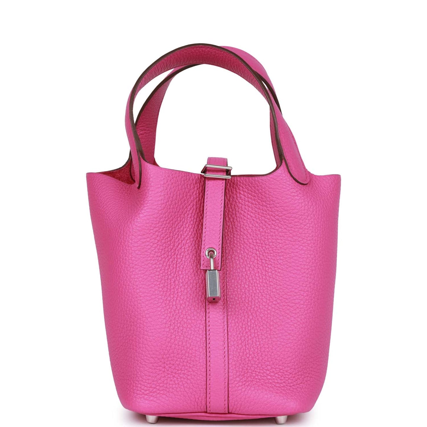 Hermes Picotin Magnolia Clemence Palladium Hardware Handbag Travel Bag