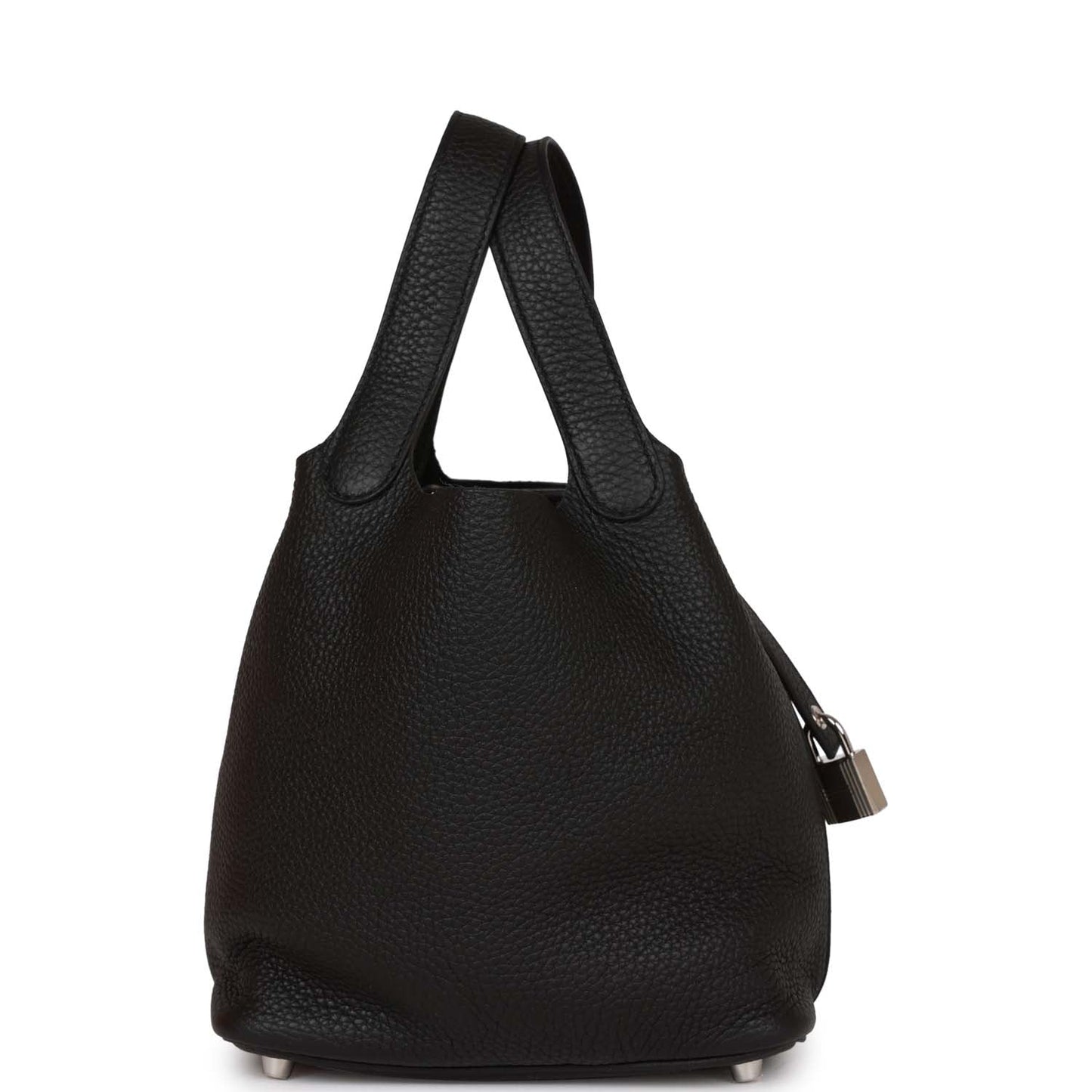 Hermes Picotin Lock Clemence Palladium Hardware Handbag Black Travel Bag Hardware 2
