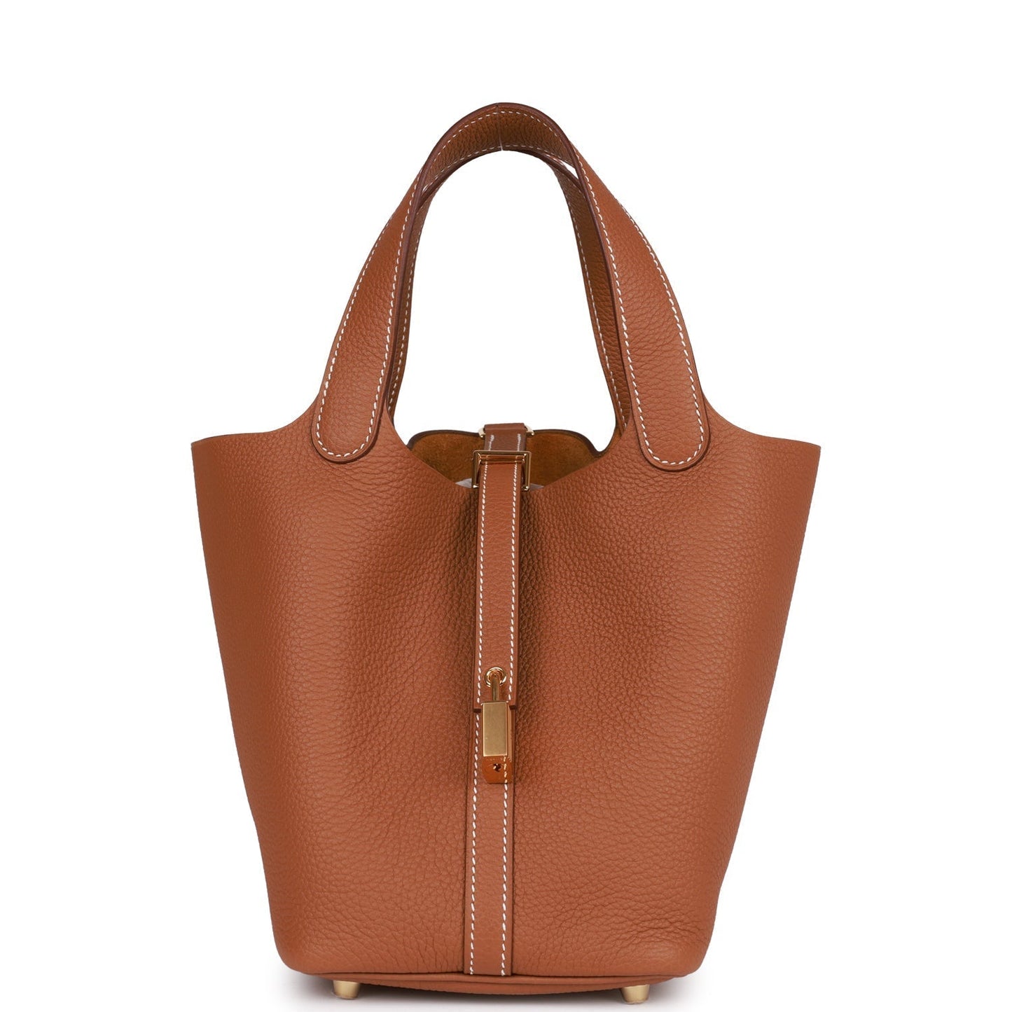 Hermes Picotin Clemence Hardware Handbag Gold Travel Bag Clemence Goldhardware