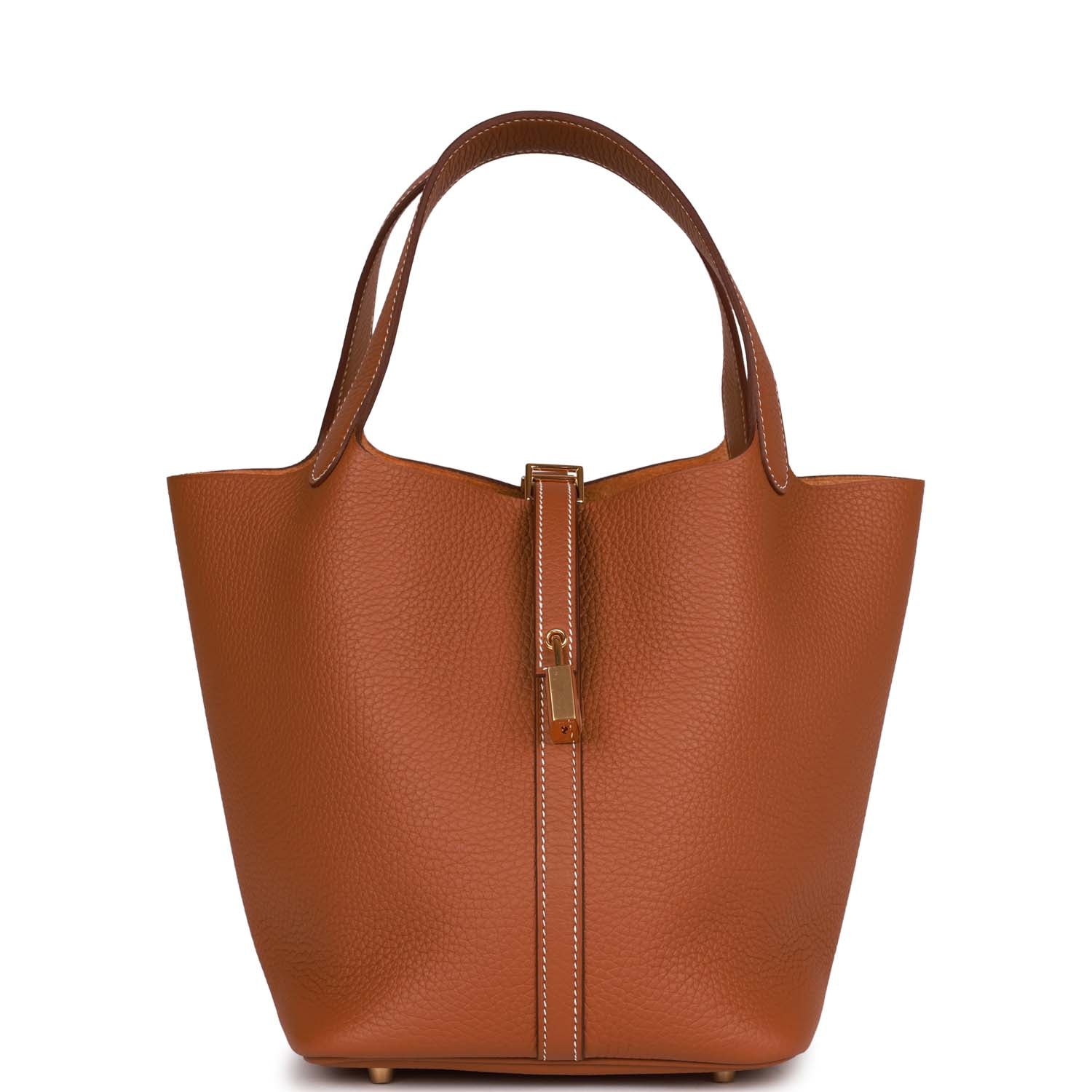 Hermes Picotin Lock Clemence Hardware Handbag Gold Travel Bag Hardware 4