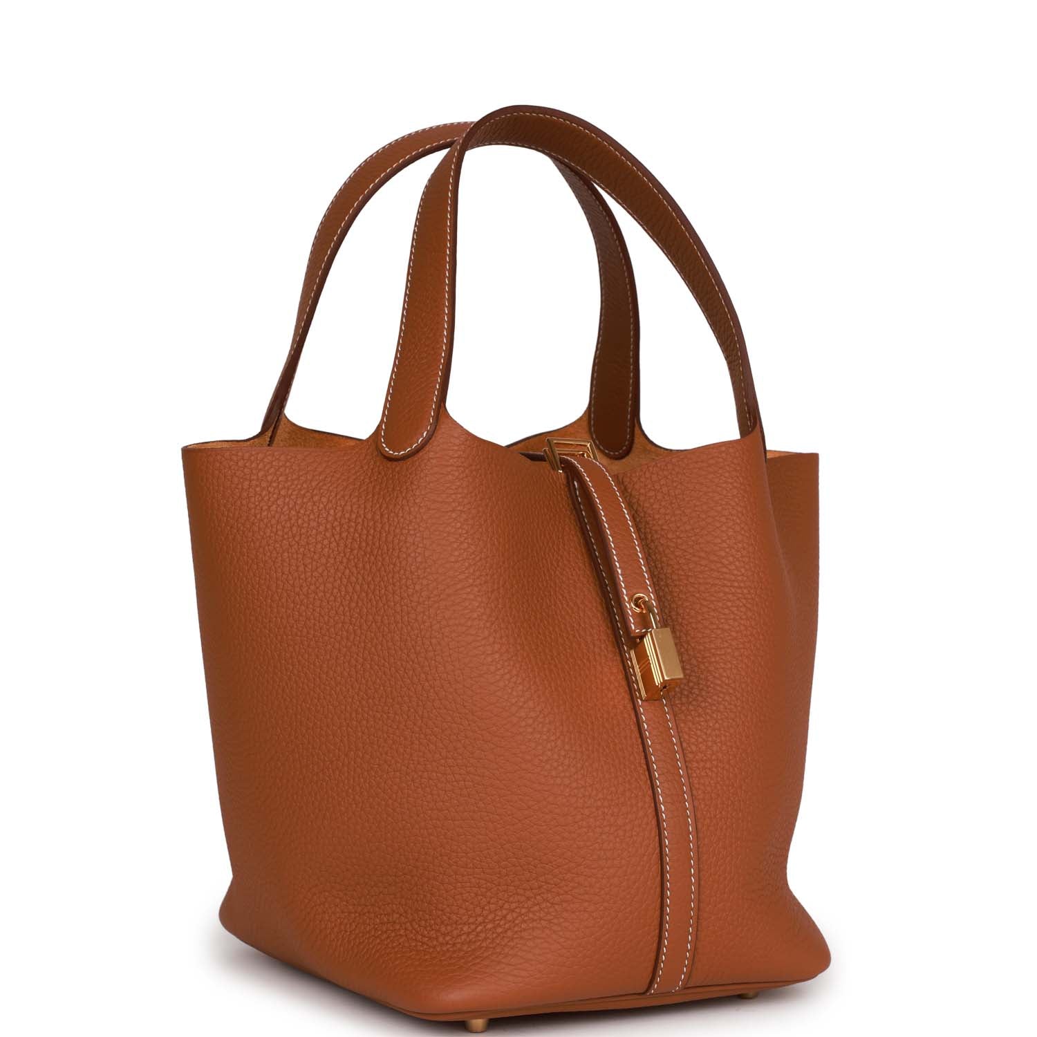 Hermes Picotin Lock Clemence Hardware Handbag Gold Travel Bag Hardware 4
