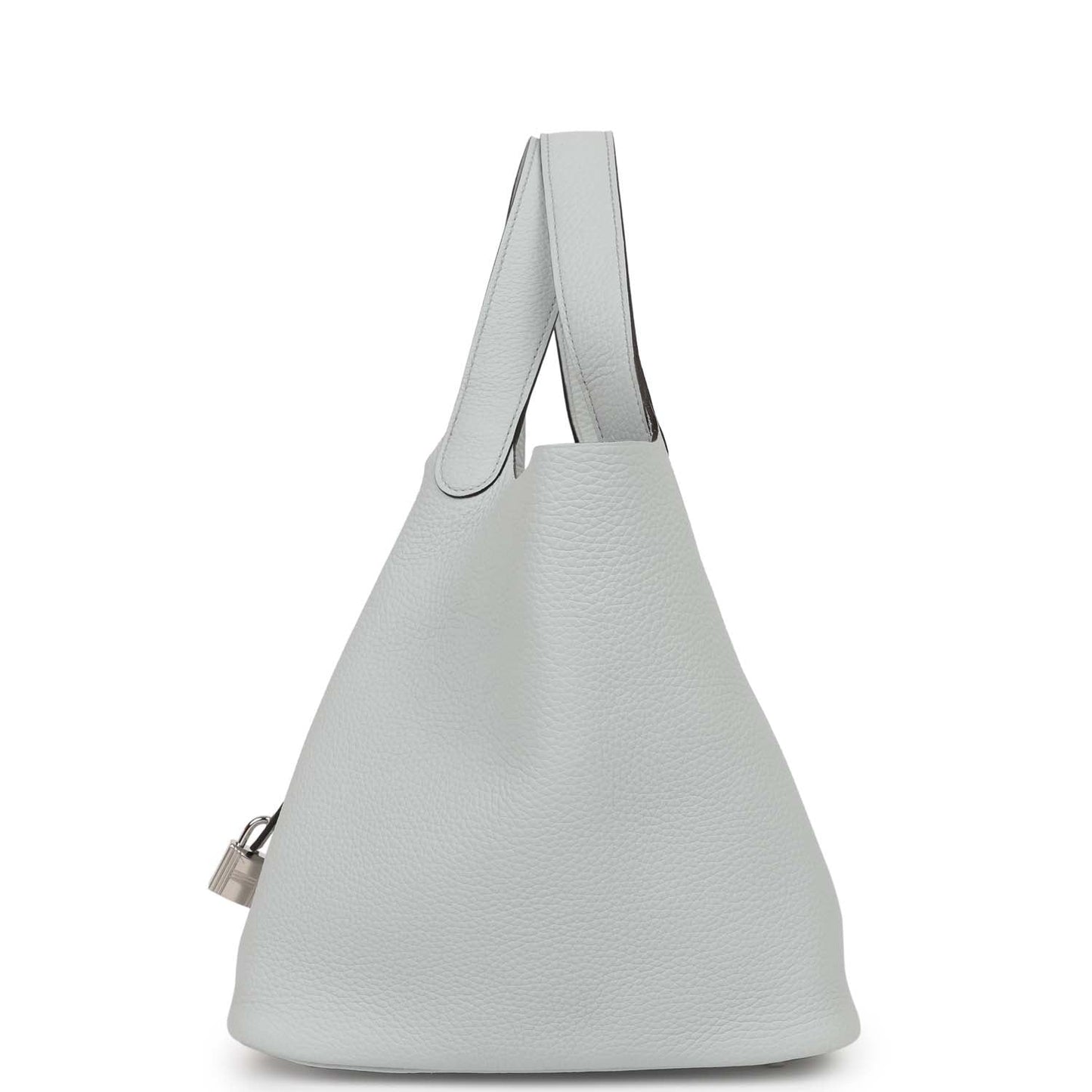 Hermes Picotin Lock Bleu Pale Clemence Palladium Hardware Travel Bag Hardware 2