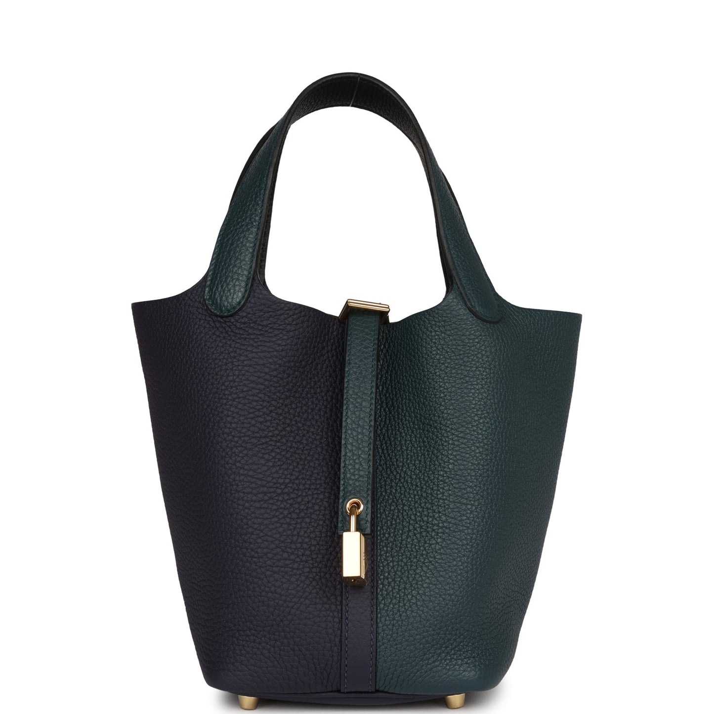 Hermes Picotin Lock Cas Ue Bleu Nuit And Gold Travel Bag