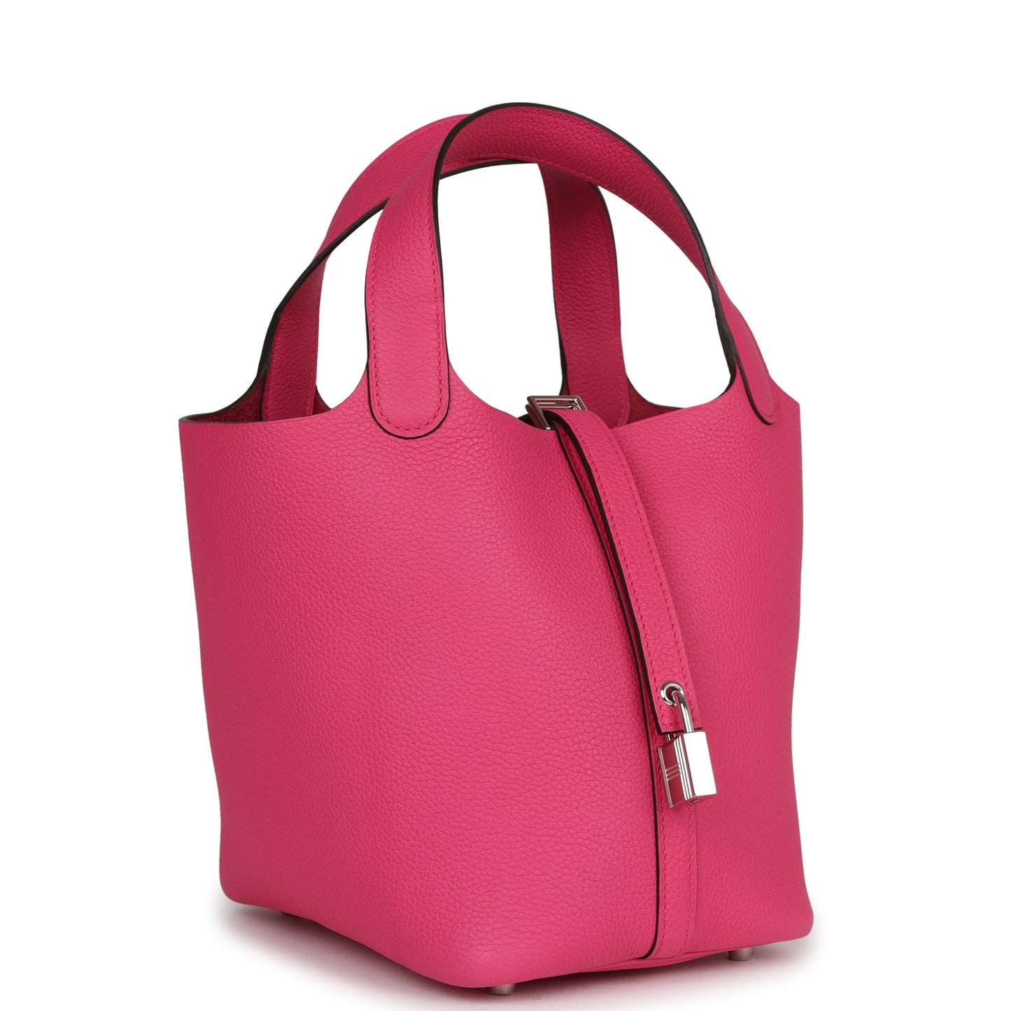 Hermes Picotin Lock Rose Shocking Maurice Palladium Hardware Travel Bag