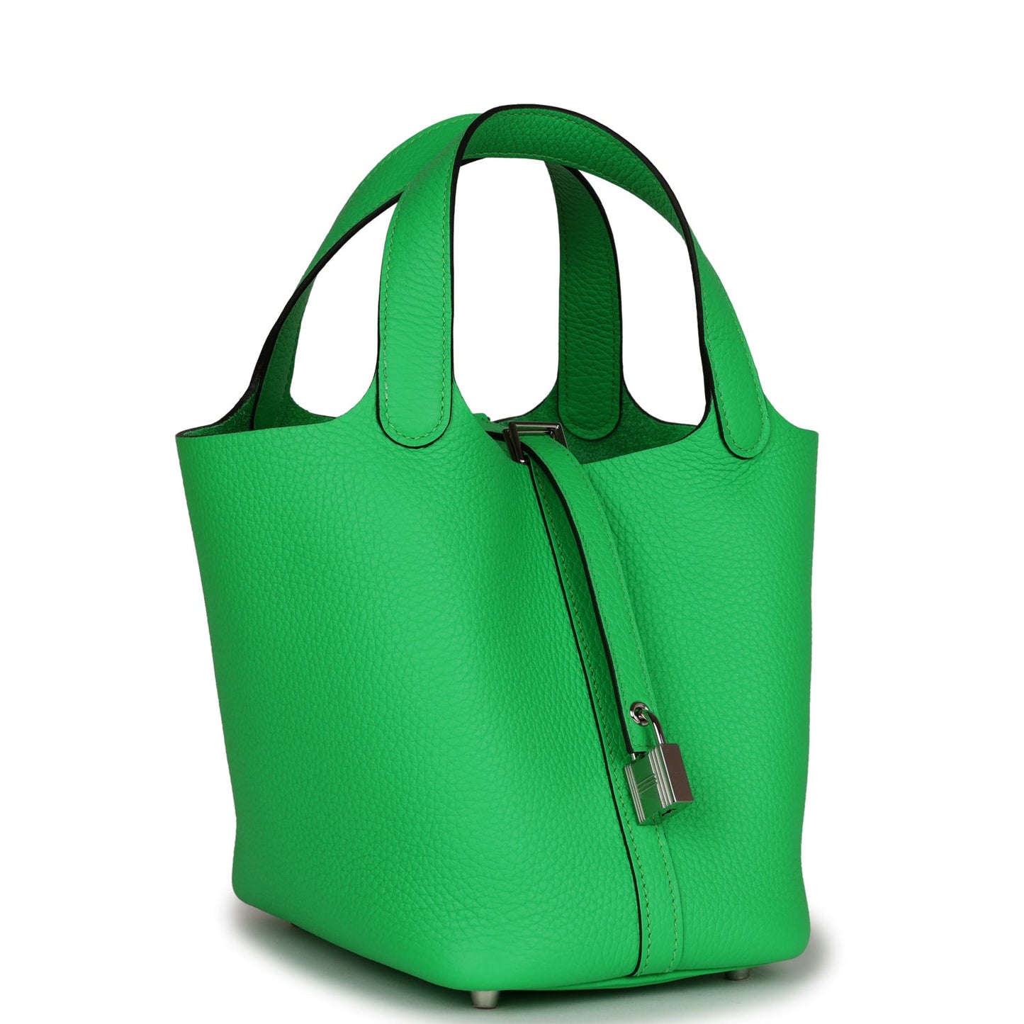 Hermes Picotin Lock Vert Comics Clemence Palladium Hardware Travel Bag Hardware 1