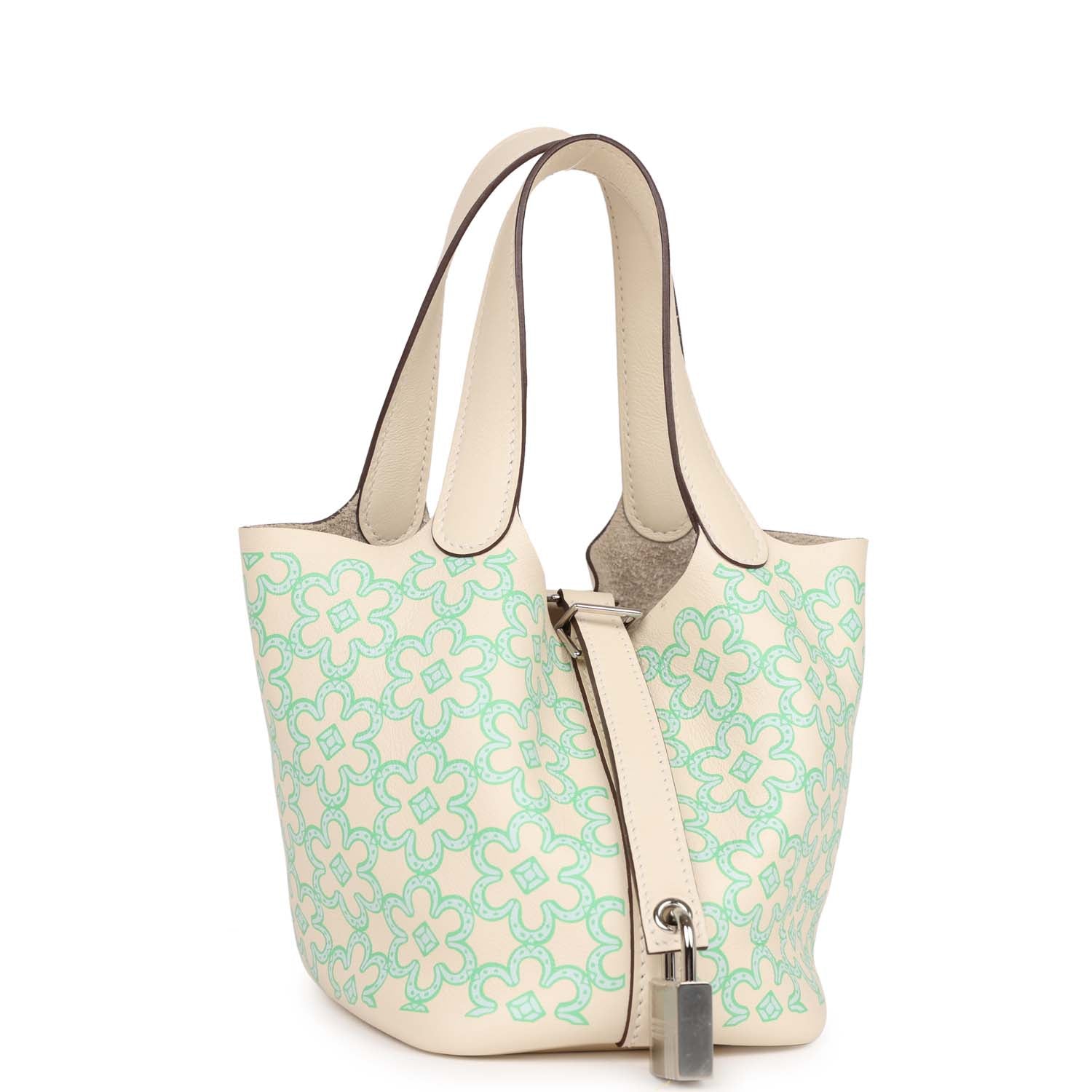Hermes Micro Picotin Lock Lucky Daisy Nata Swift Travel Bag
