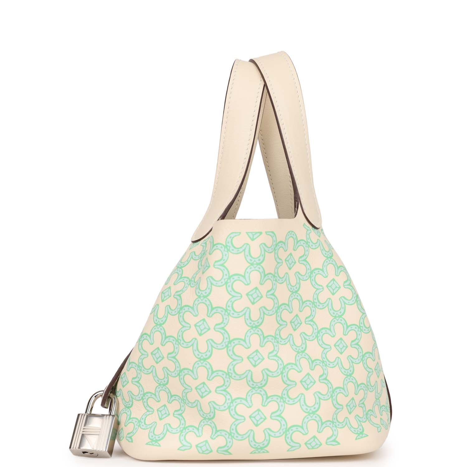 Hermes Micro Picotin Lock Lucky Daisy Nata Swift Travel Bag
