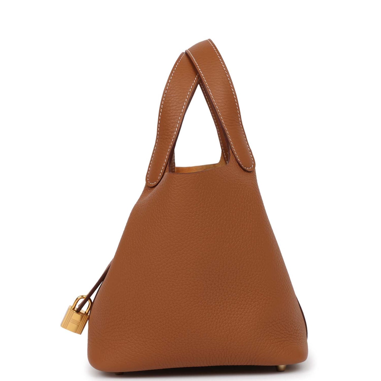 Hermes Picotin Clemence Hardware Handbag Gold Travel Bag