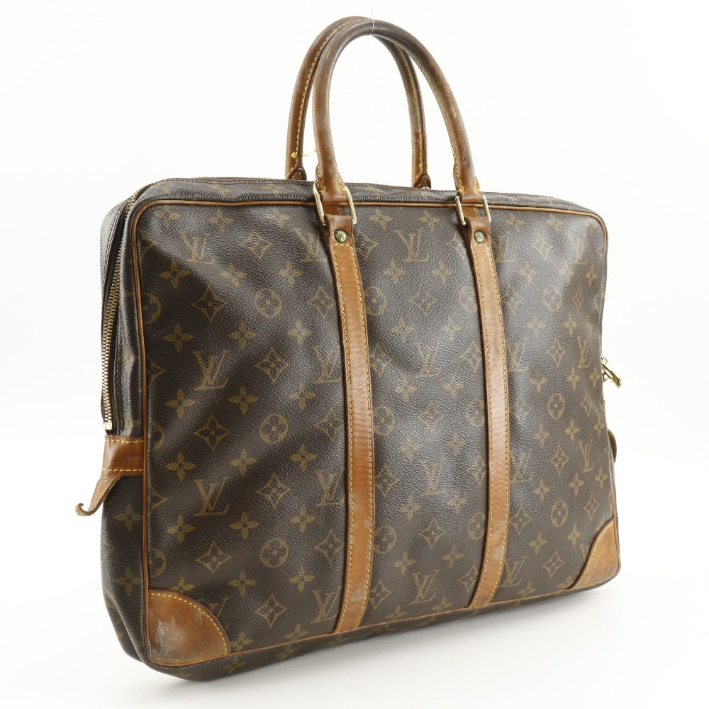 Louis Vuitton Business M53361 Briefcase Porto Documan Monogram Canvas Brown Handbag