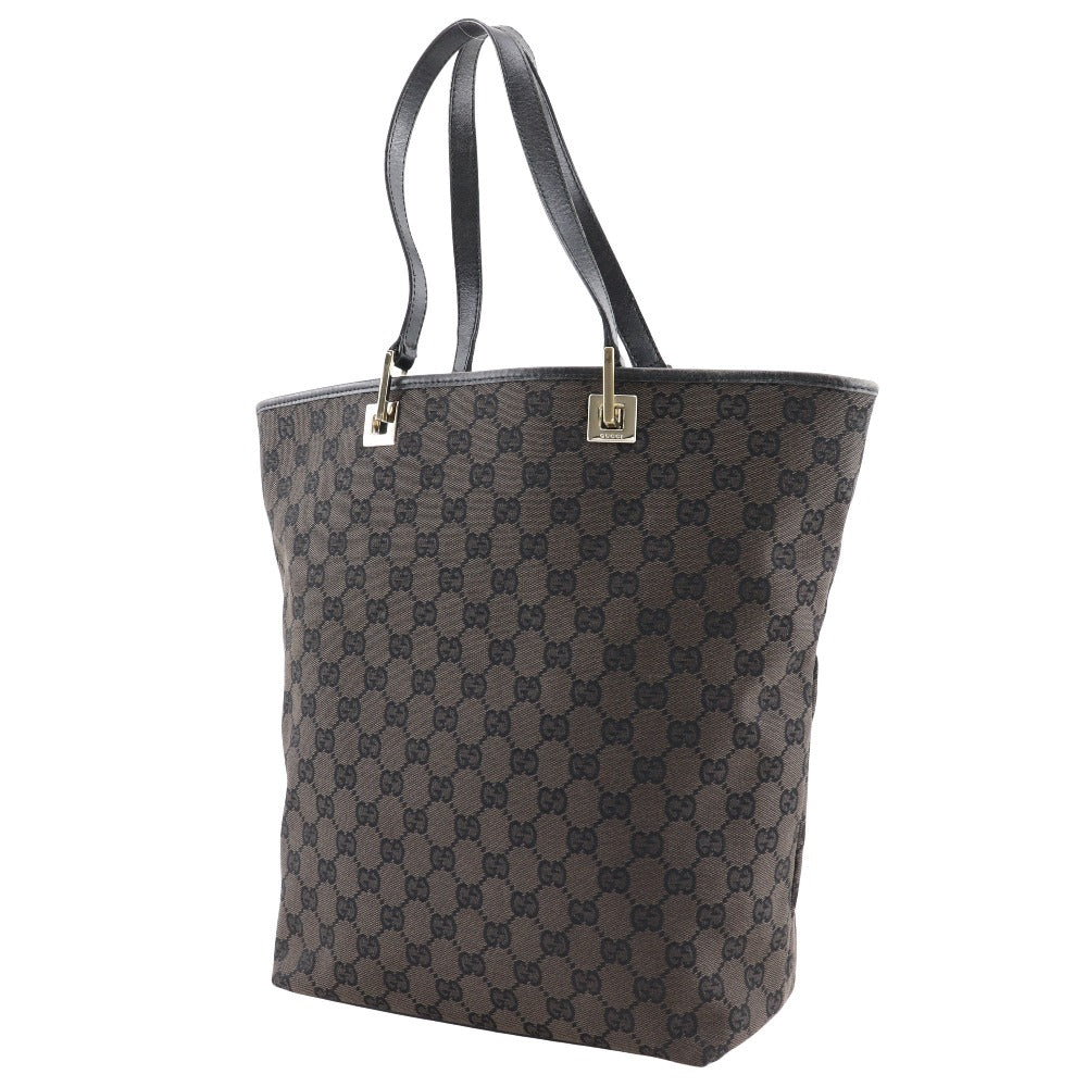 Gucci 002. GG Canvas Brown Tote Bag
