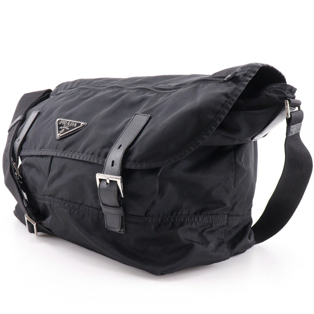 Shoulder Bag Unisex(Unisex) Nylon Black