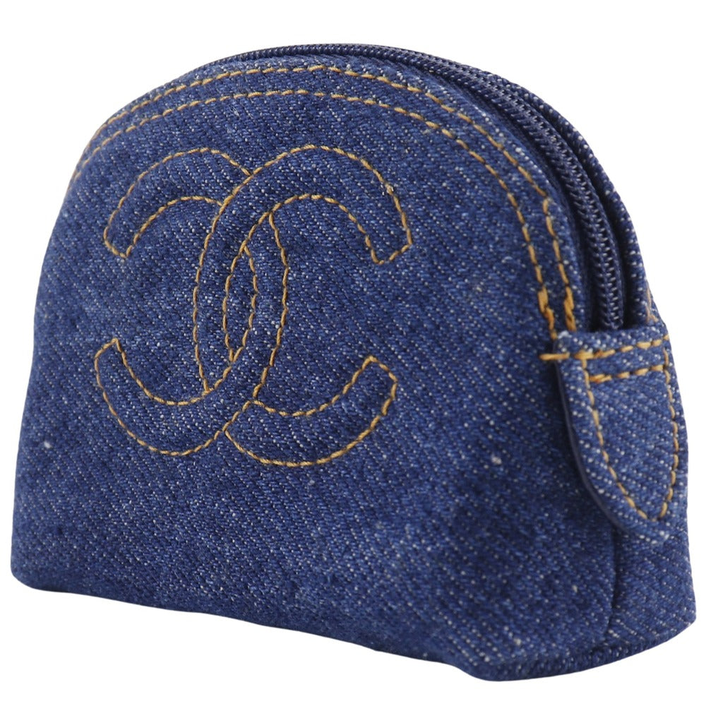 Chanel Coco Mark Denim Pouch Bag