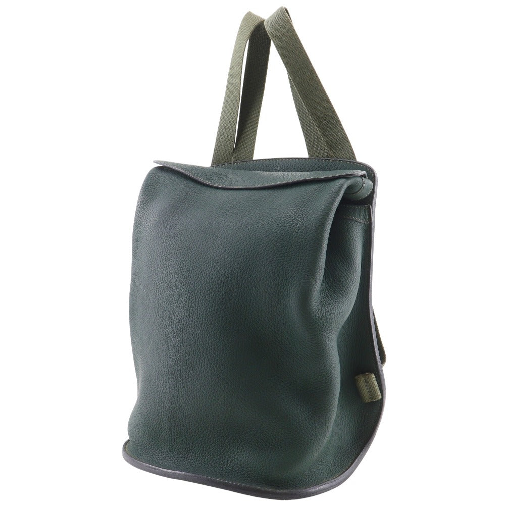 Backpack Sherpa Pm Unisex(Unisex) Handbag Leather Green
