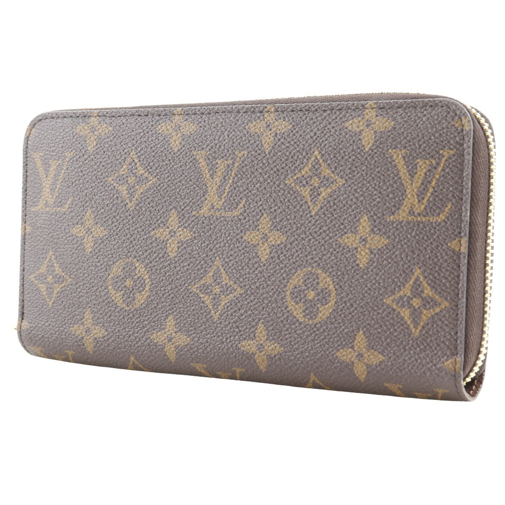 Louis Vuitton Long Purse M42616 Zippy Monogram Canvas Brown Wallet Case 8