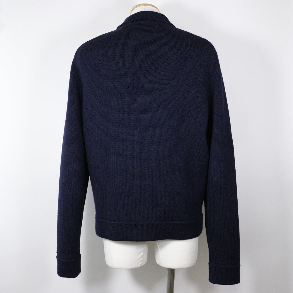 Gucci sweater Zip up XL Cotton Navy Apparel