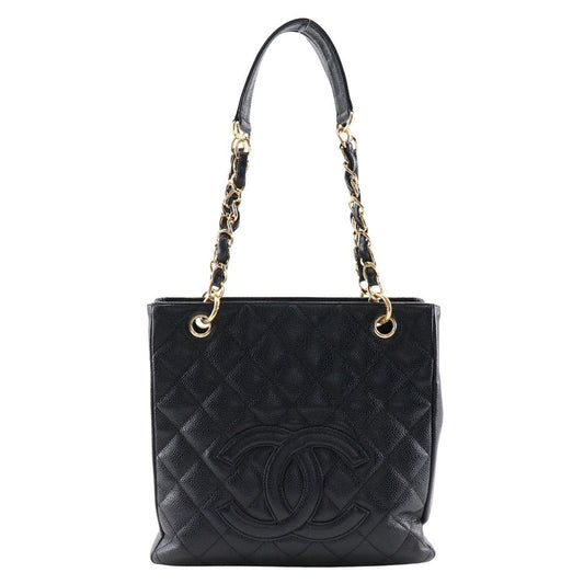 Chanel Caviar skin Matrasse PST Black Shoulder Bag