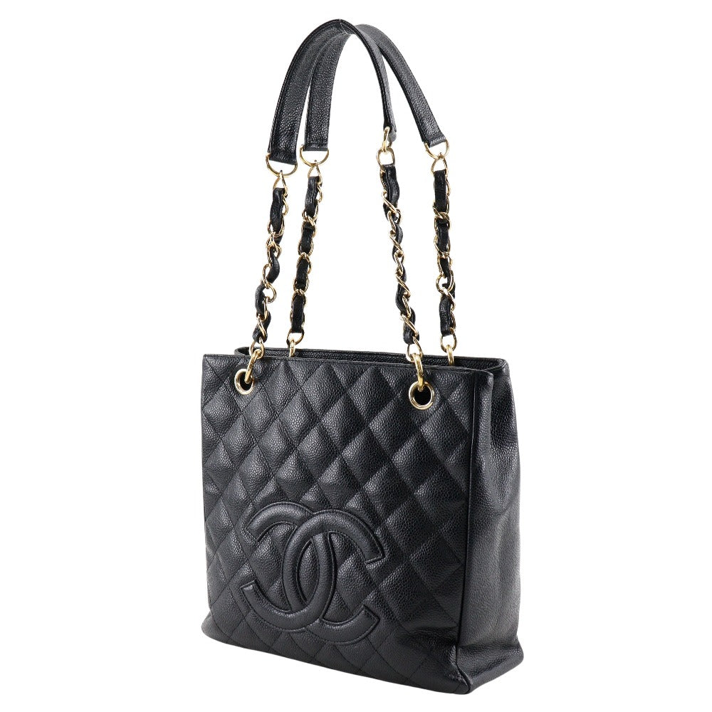 Chanel Caviar skin Matrasse PST Black Shoulder Bag