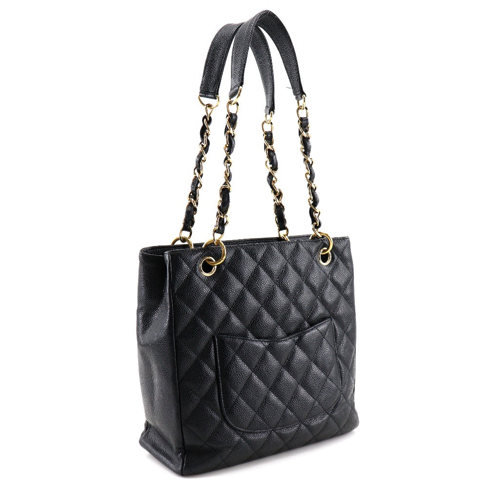 Chanel Caviar skin Matrasse PST Black Shoulder Bag