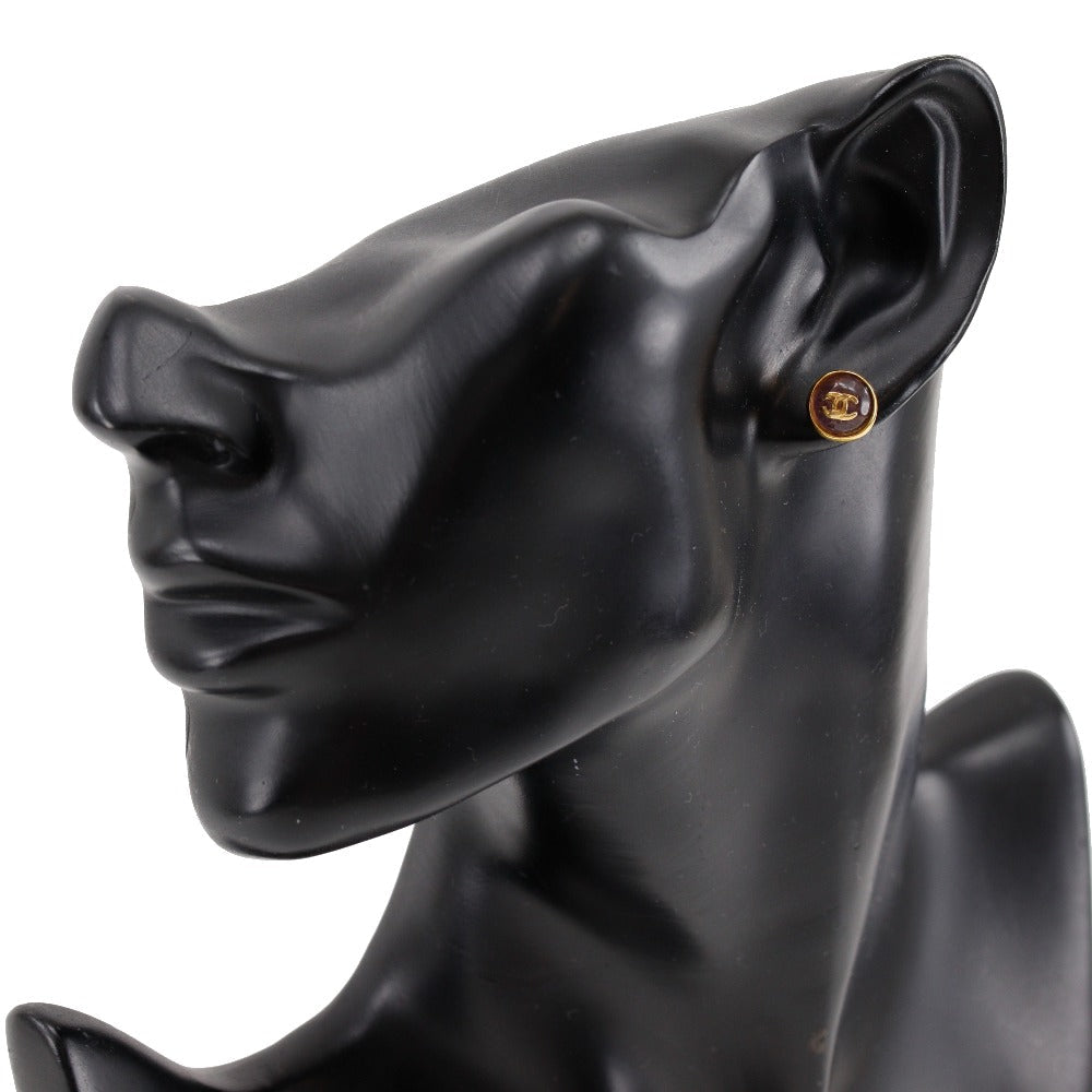 CHANEL Pierce Plated Gold gold COCO Mark Women  