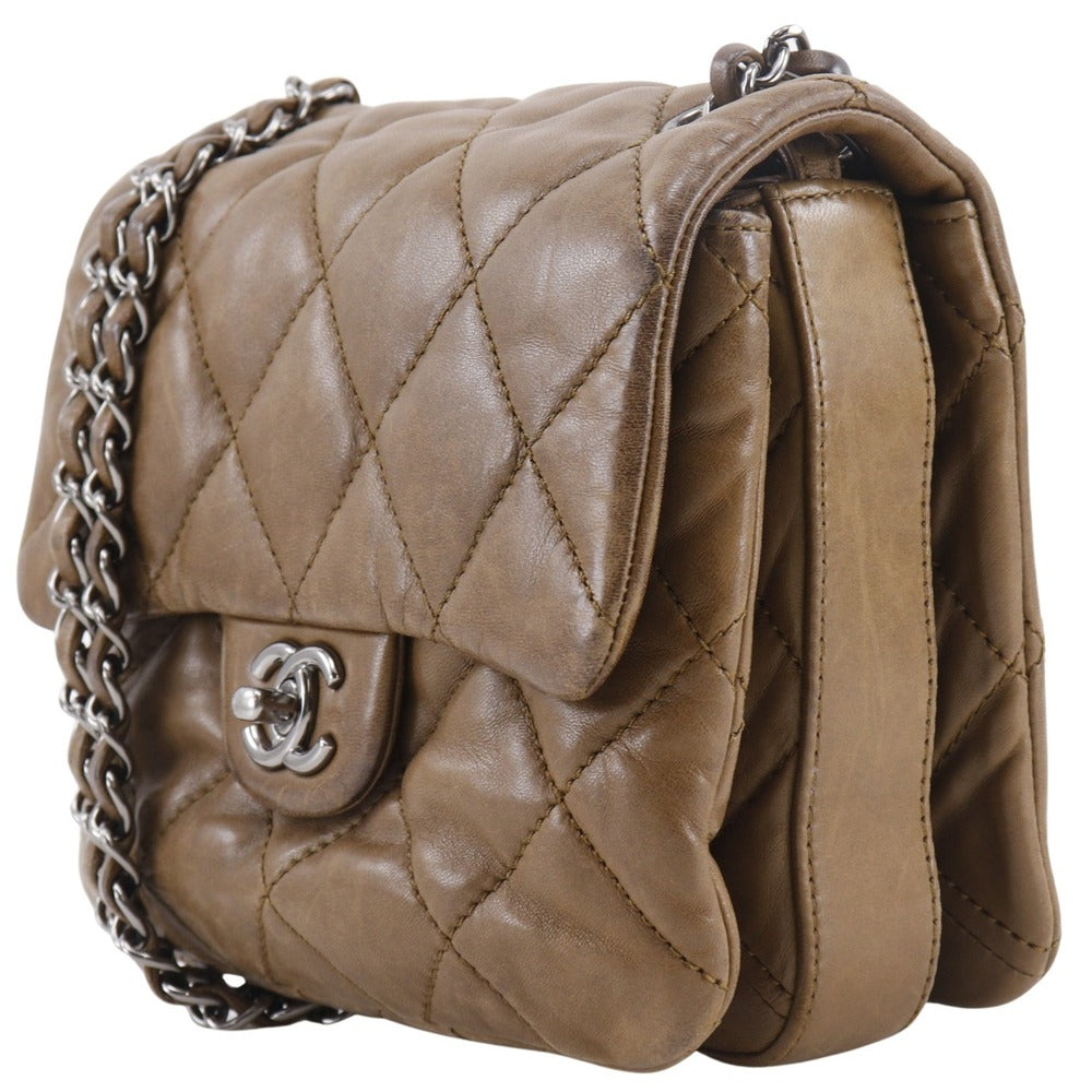 Chanel lambskin Matrasse ChainShoulder Brown Shoulder Bag