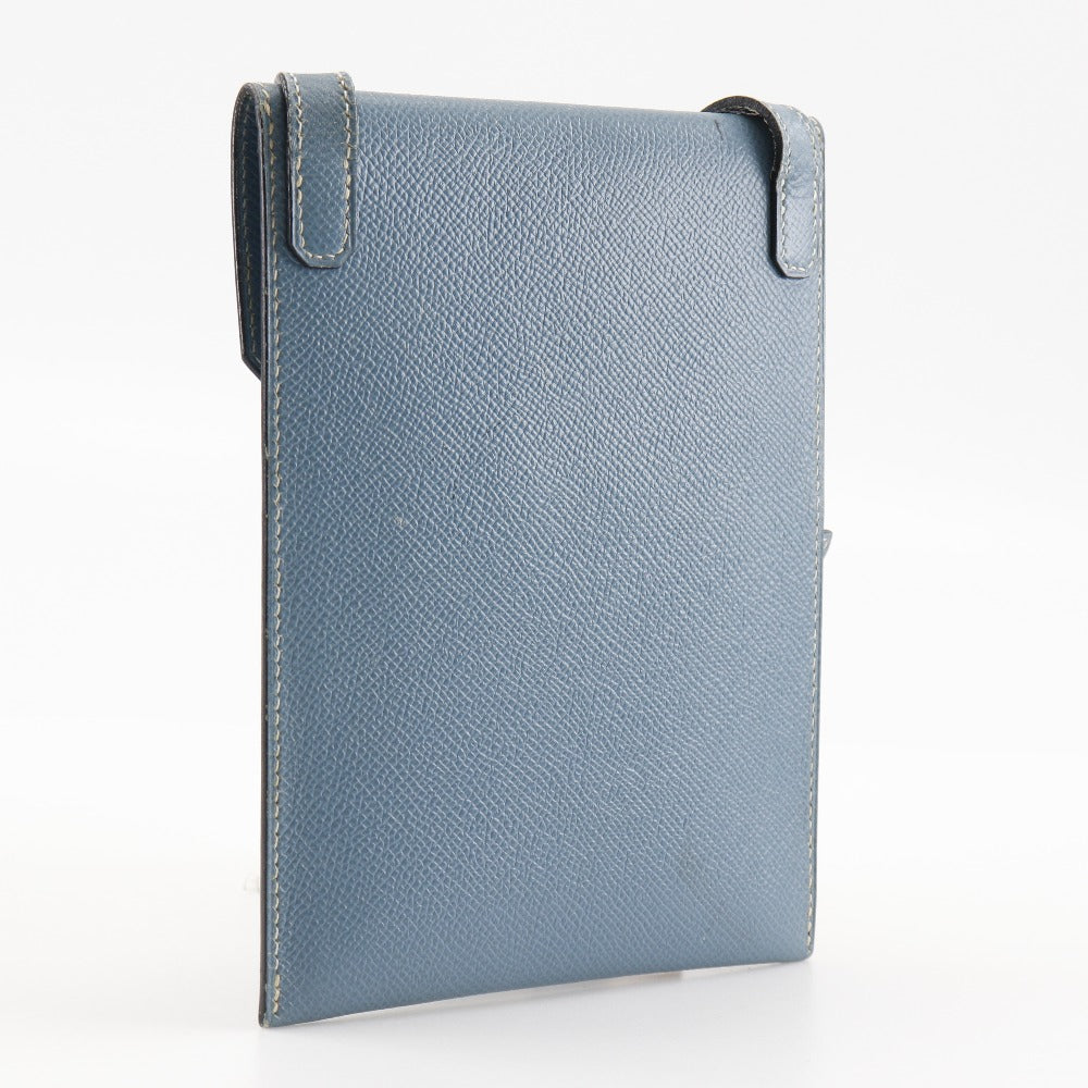 Hermes Shoulder Bag Courchevel Light Amery Women Blue