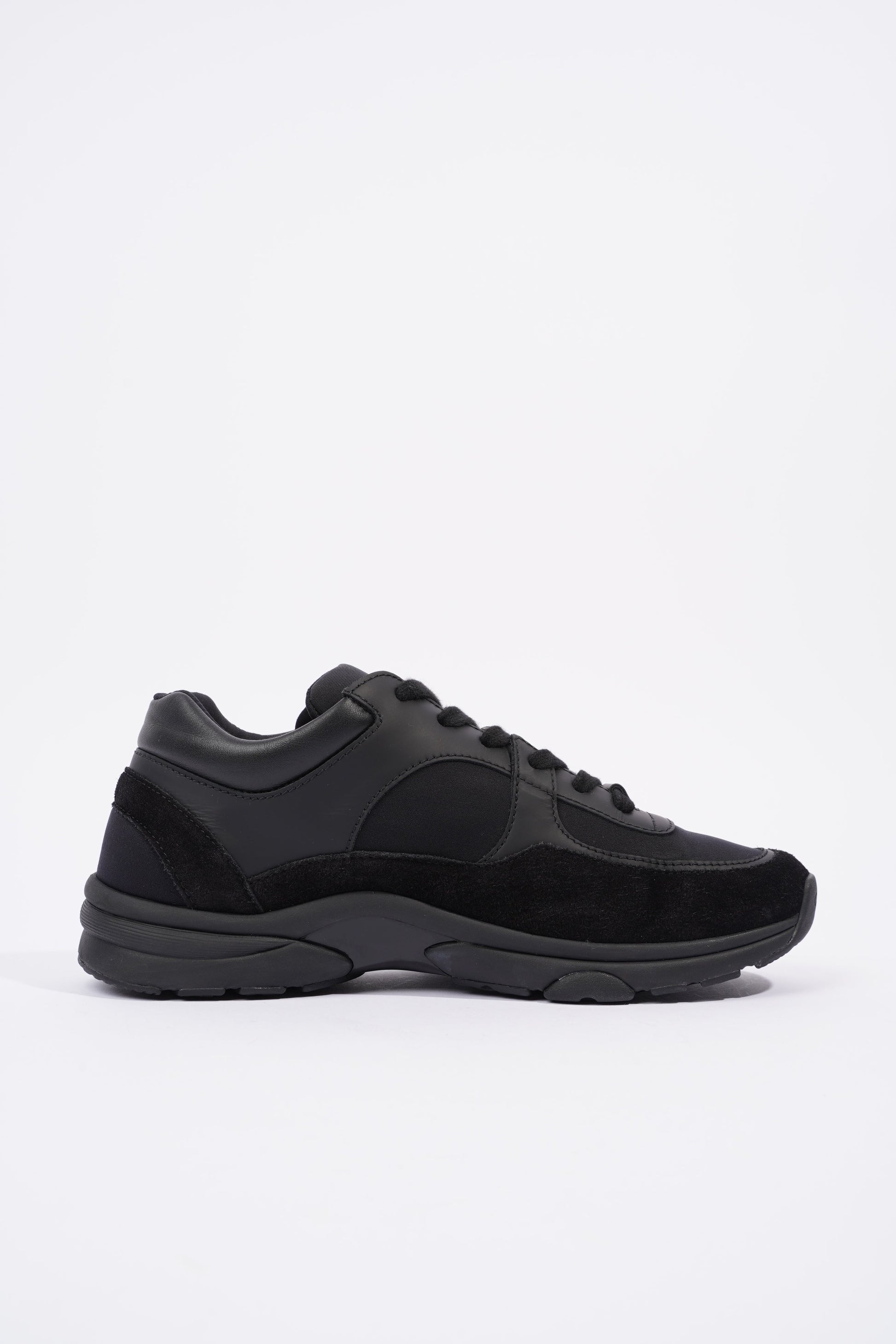 Chanel CC Logo Sneaker Black Suede EU 38 UK 5