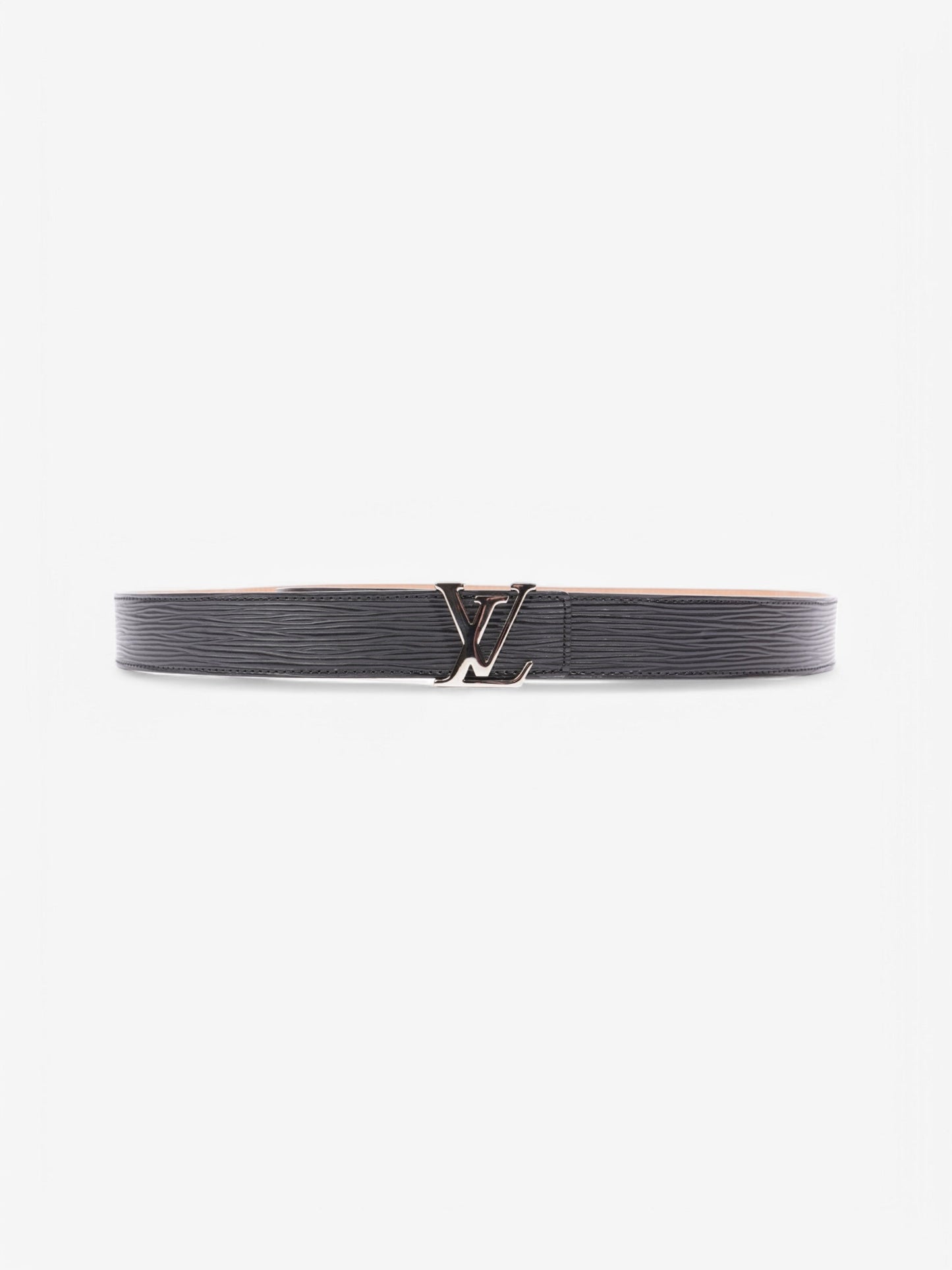 Louis Vuitton Initials 30mm Belt 95cm 38" Epi Leather Black