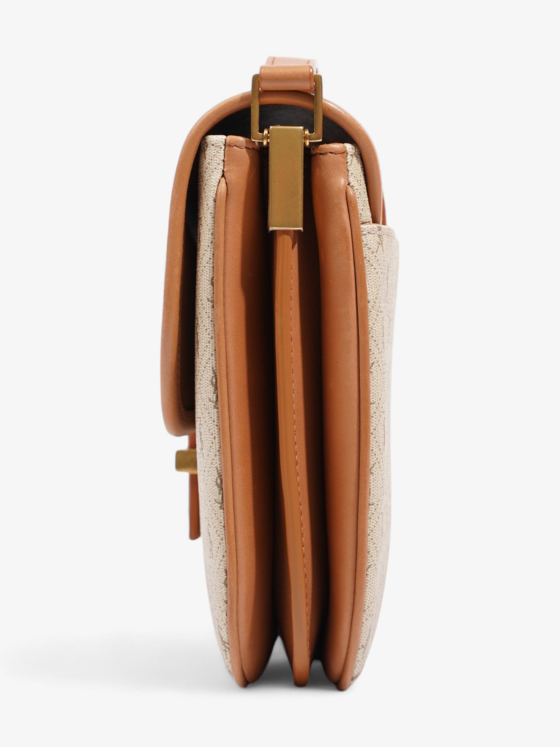 YSL Saint Laurent Satchel Bag Canvas Monogram Brown