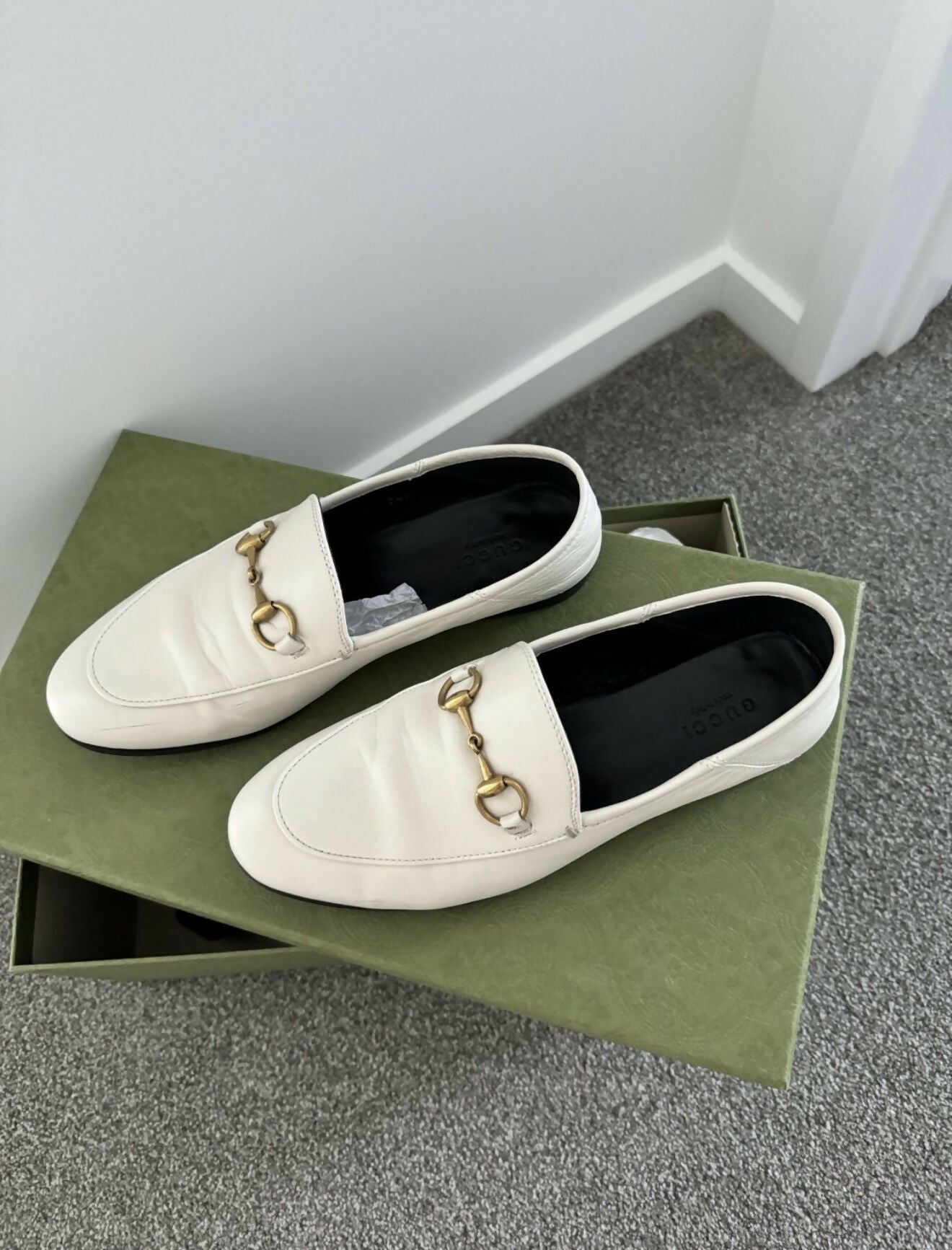 Gucci Leather Horsebit Loafer Size 36