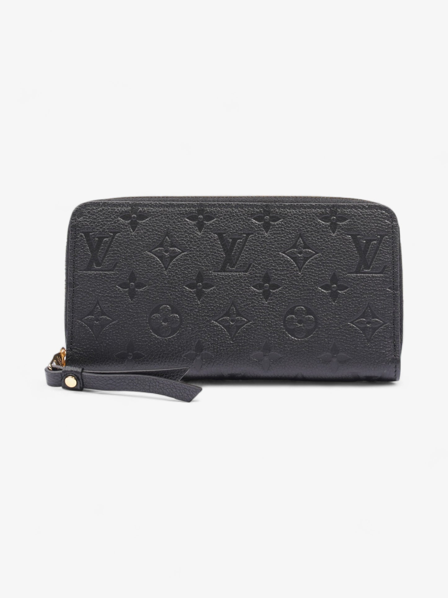 Louis Vuitton Zippy Monogram Empreinte Leather Black Wallet Case