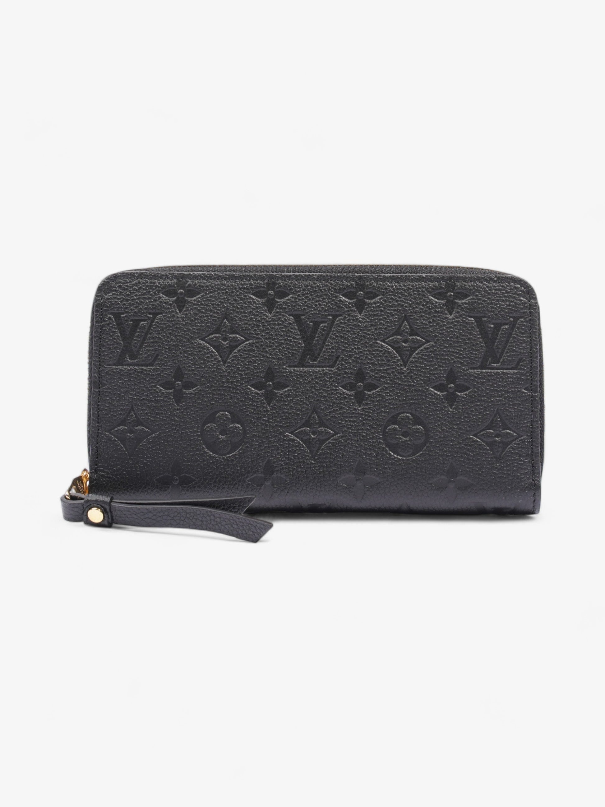 Louis Vuitton Zippy Monogram Empreinte Leather Black Wallet Case