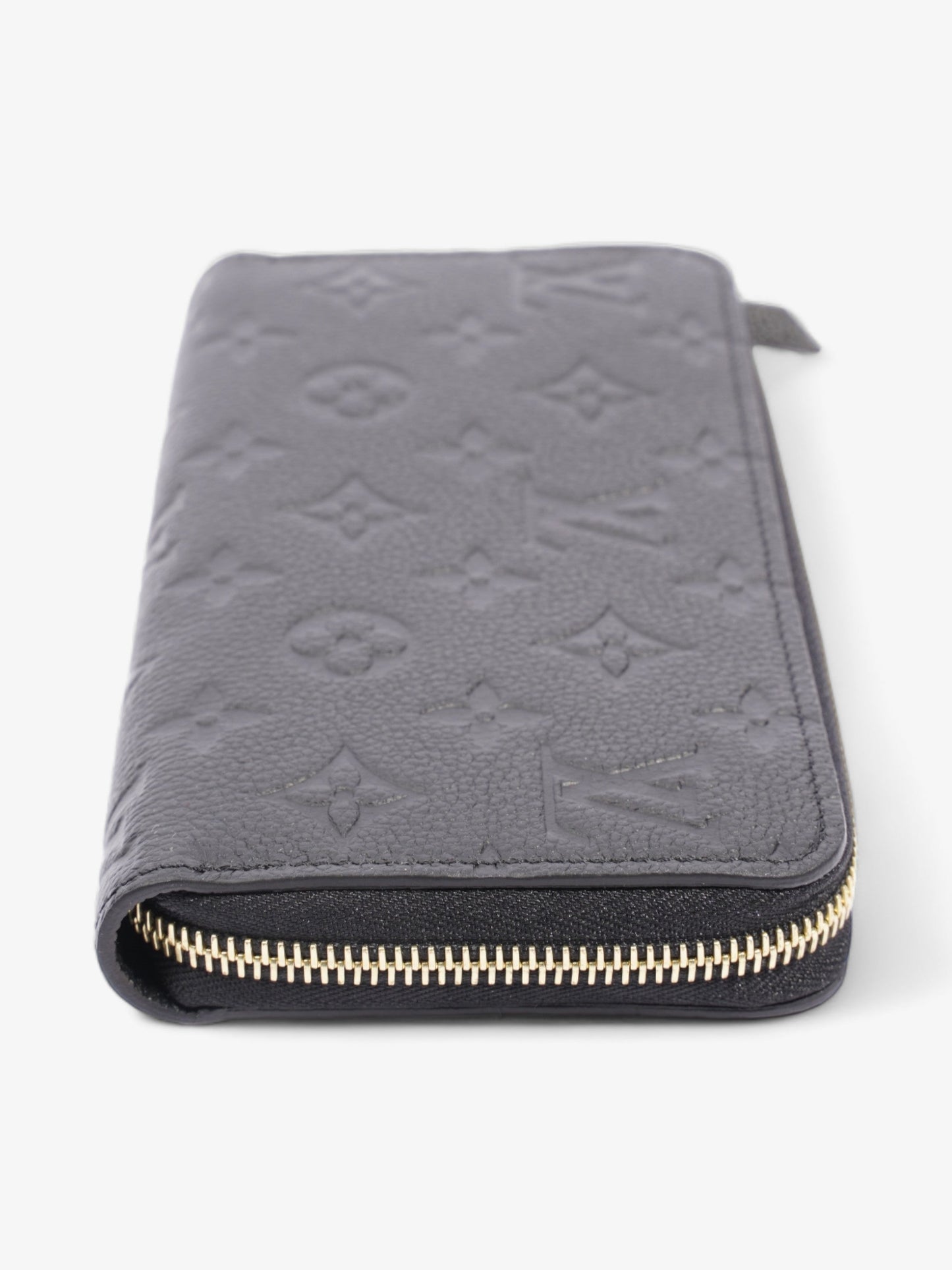 Louis Vuitton Zippy Monogram Empreinte Leather Black Wallet Case