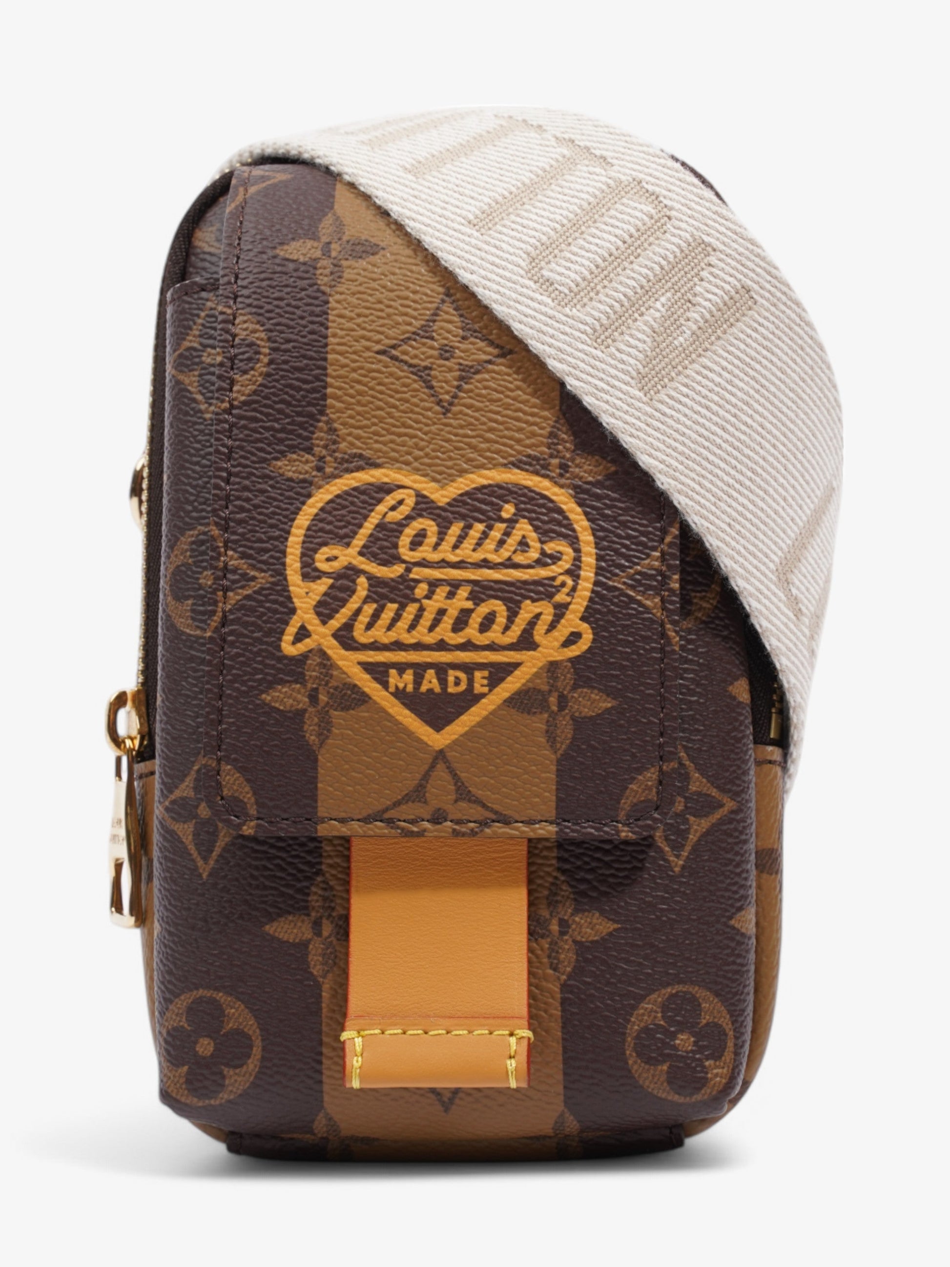 Louis Vuitton Double Phone Reverse Coated Monogram Canvas Coated Canvas Yellow Apparel