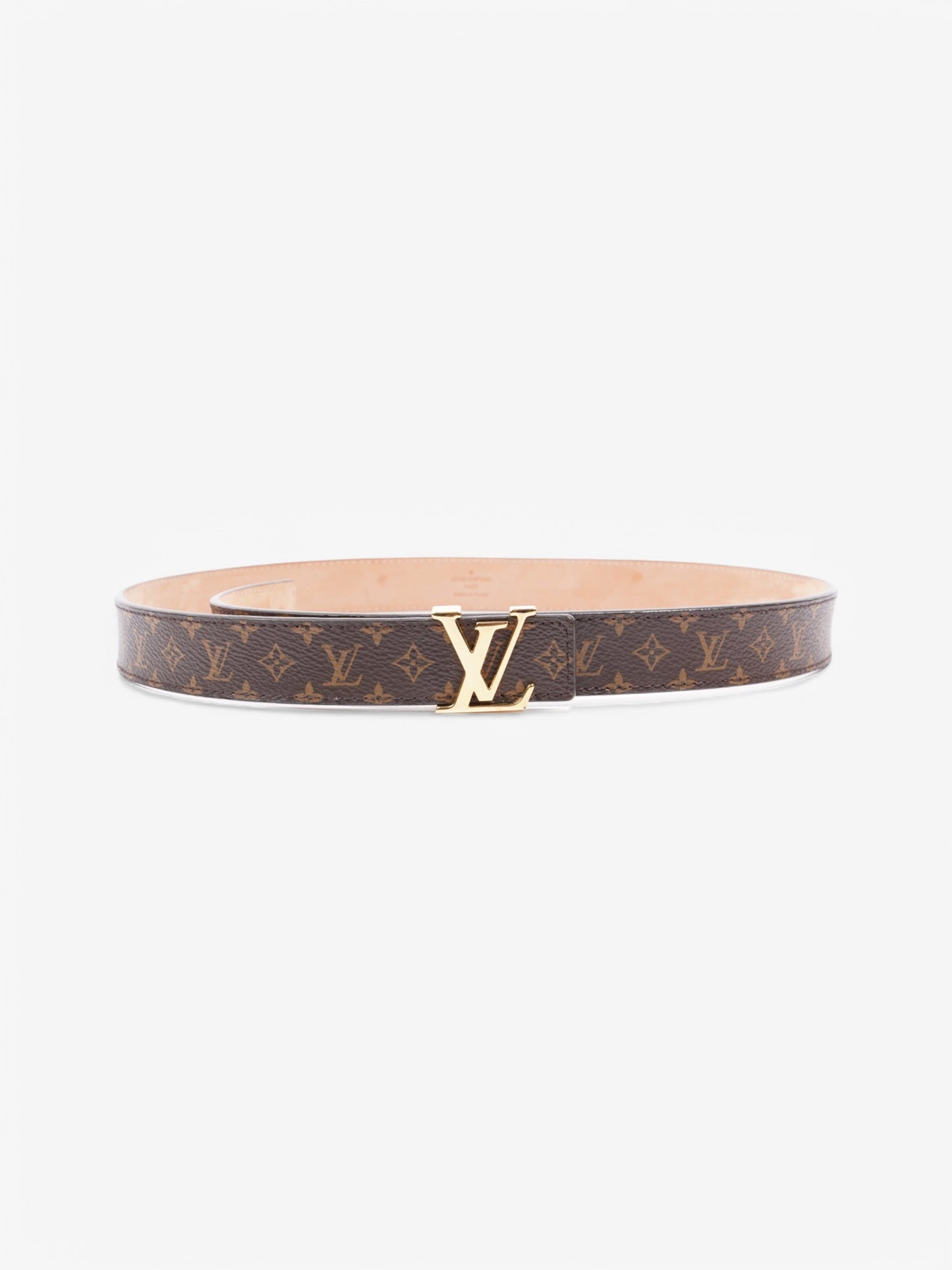 Louis Vuitton Initials 20mm Belt Coated 80cm Monogram Canvas Coated Canvas Apparel