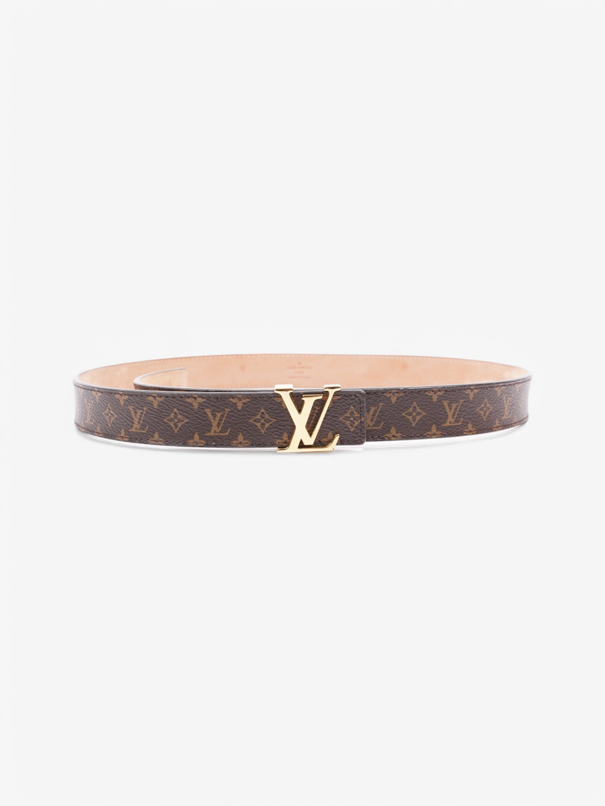 Louis Vuitton Initials 20mm Belt Coated 80cm Monogram Canvas Coated Canvas Apparel
