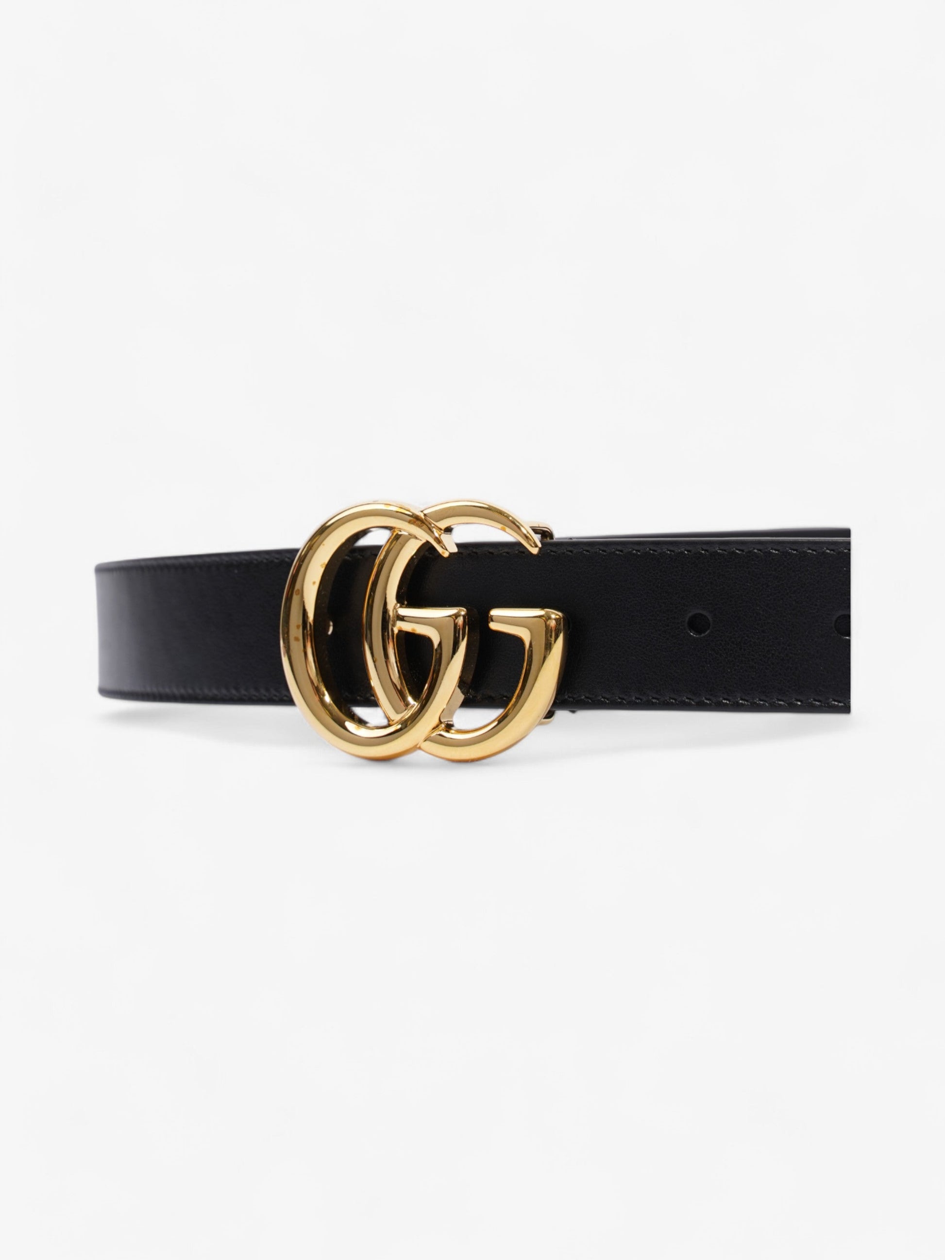 Gucci Marmont Thin Belt Handbag Leather Black Accessory 21