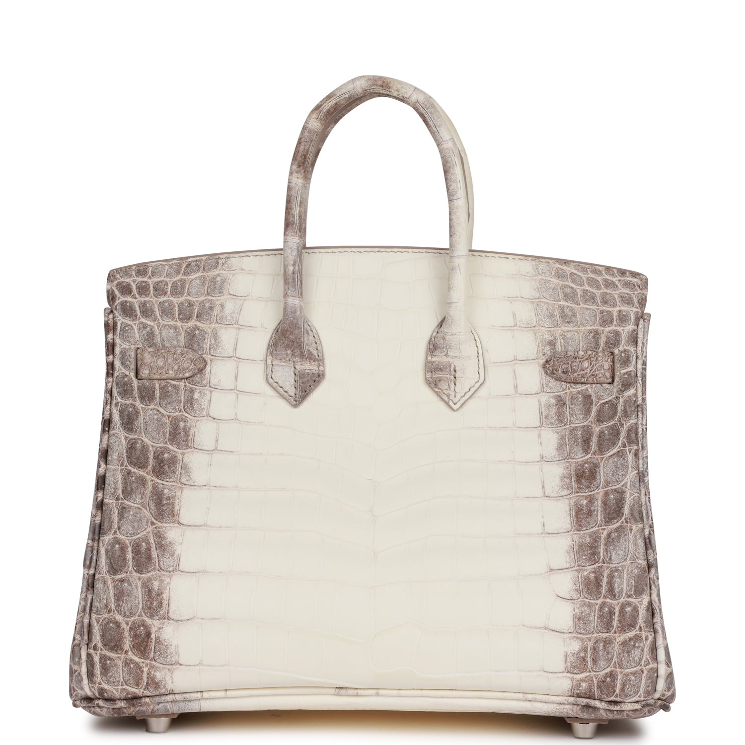 Hermes Birkin Himalaya Niloticus Crocodile Diamond Encrusted Hardware Handbag Travel Bag