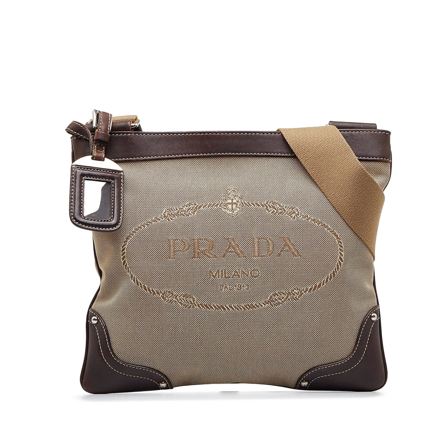 Prada Canapa Crossbody Bag Logo